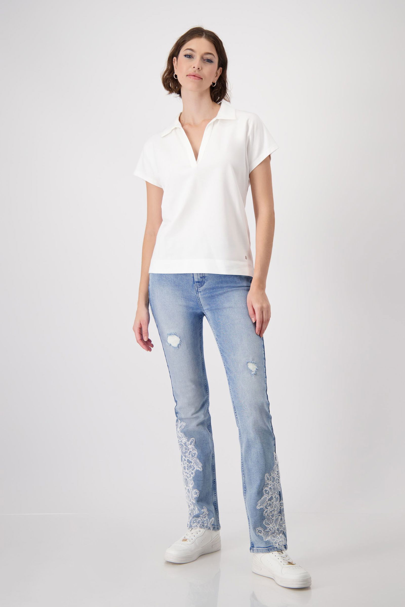 Monari |  Monari Poloshirt  | 46 | off-white