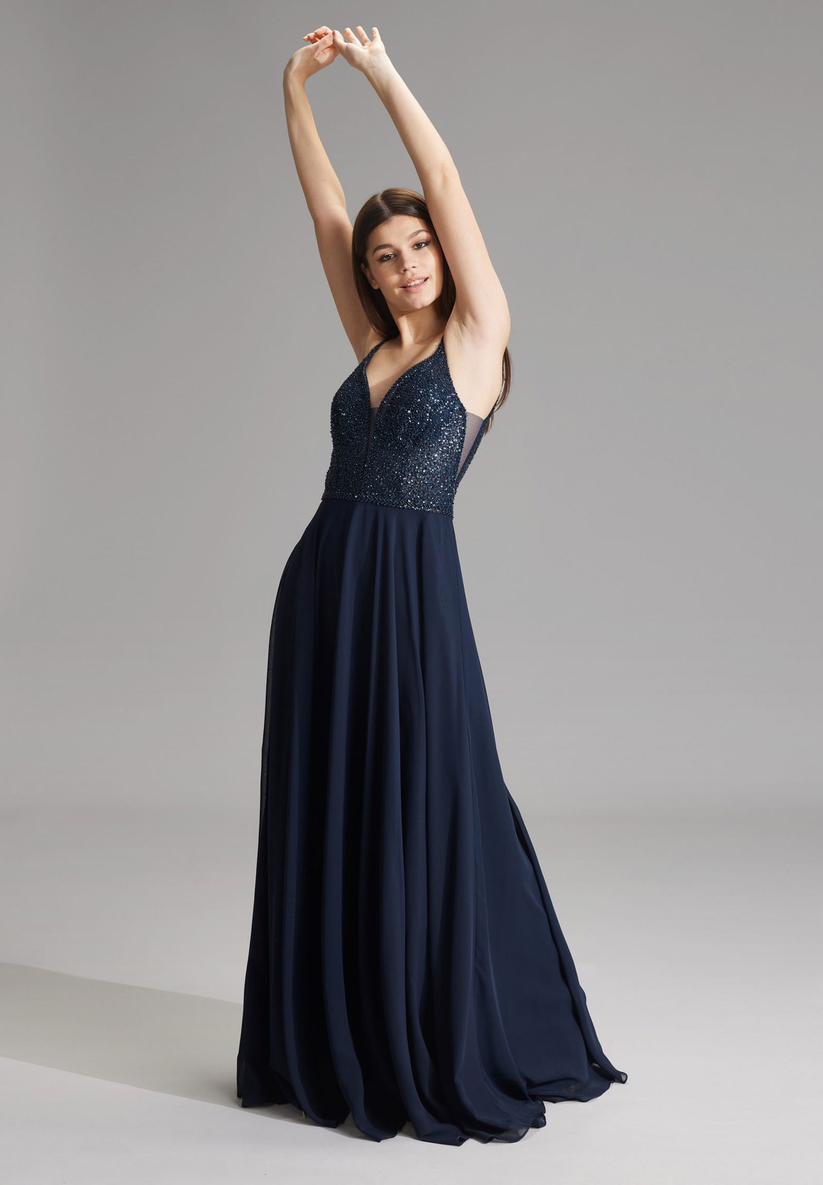 Hey Kyla Abendkleid aus Materialmix