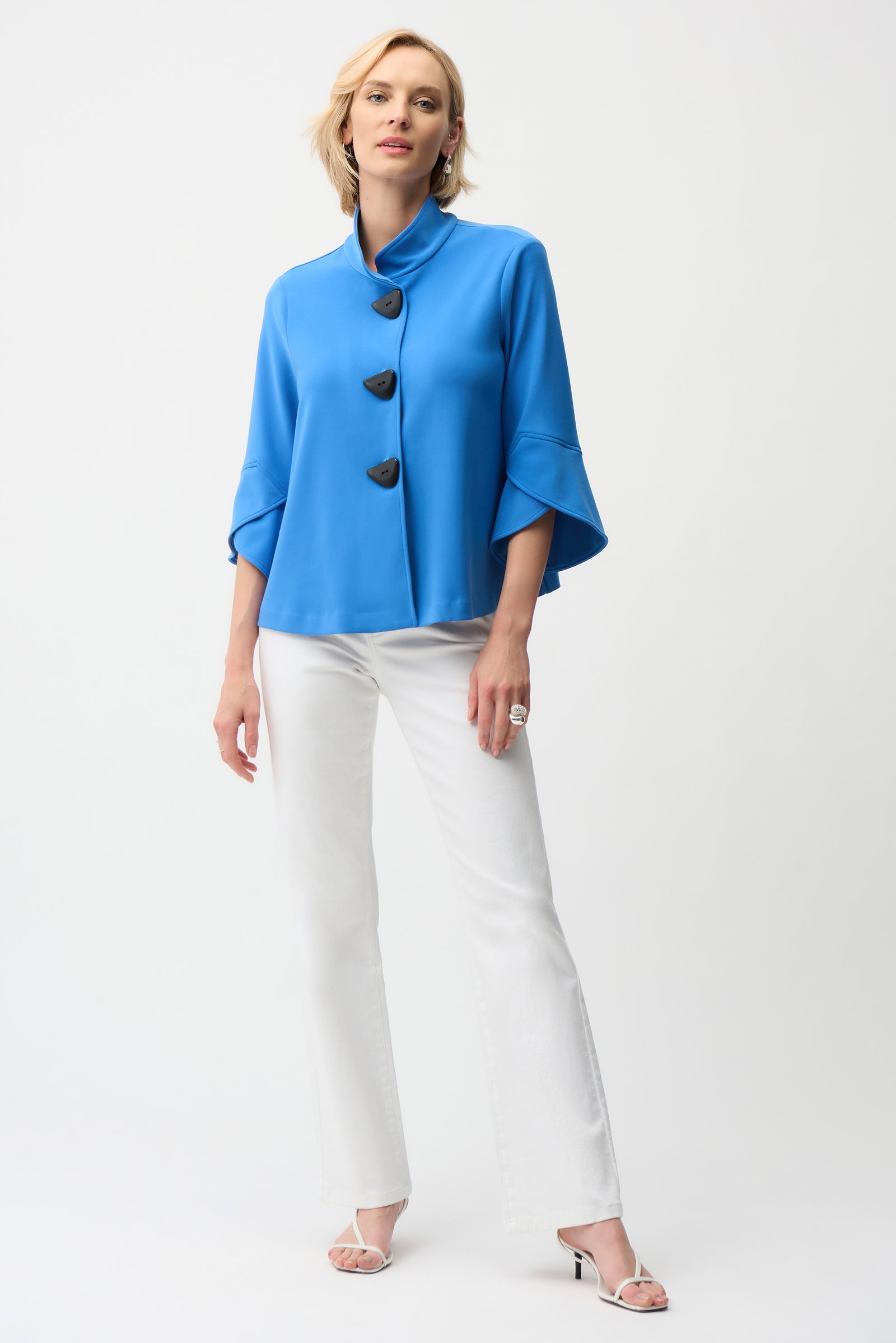 Joseph Ribkoff  Trapezjacke mit Stehkragen und Tulpenärmeln #3