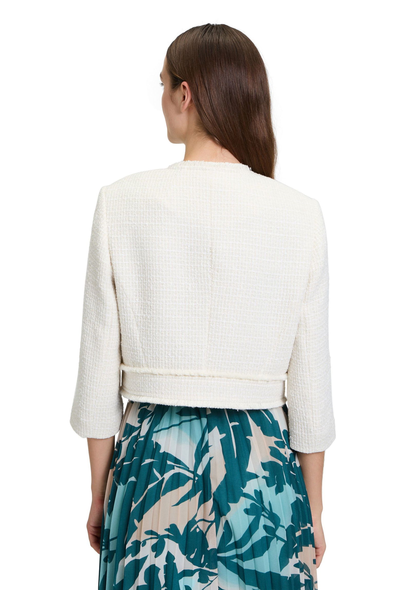  |  Blazerjacke Kurz 3/4 Arm, Nature Melange | 42 | nature melange