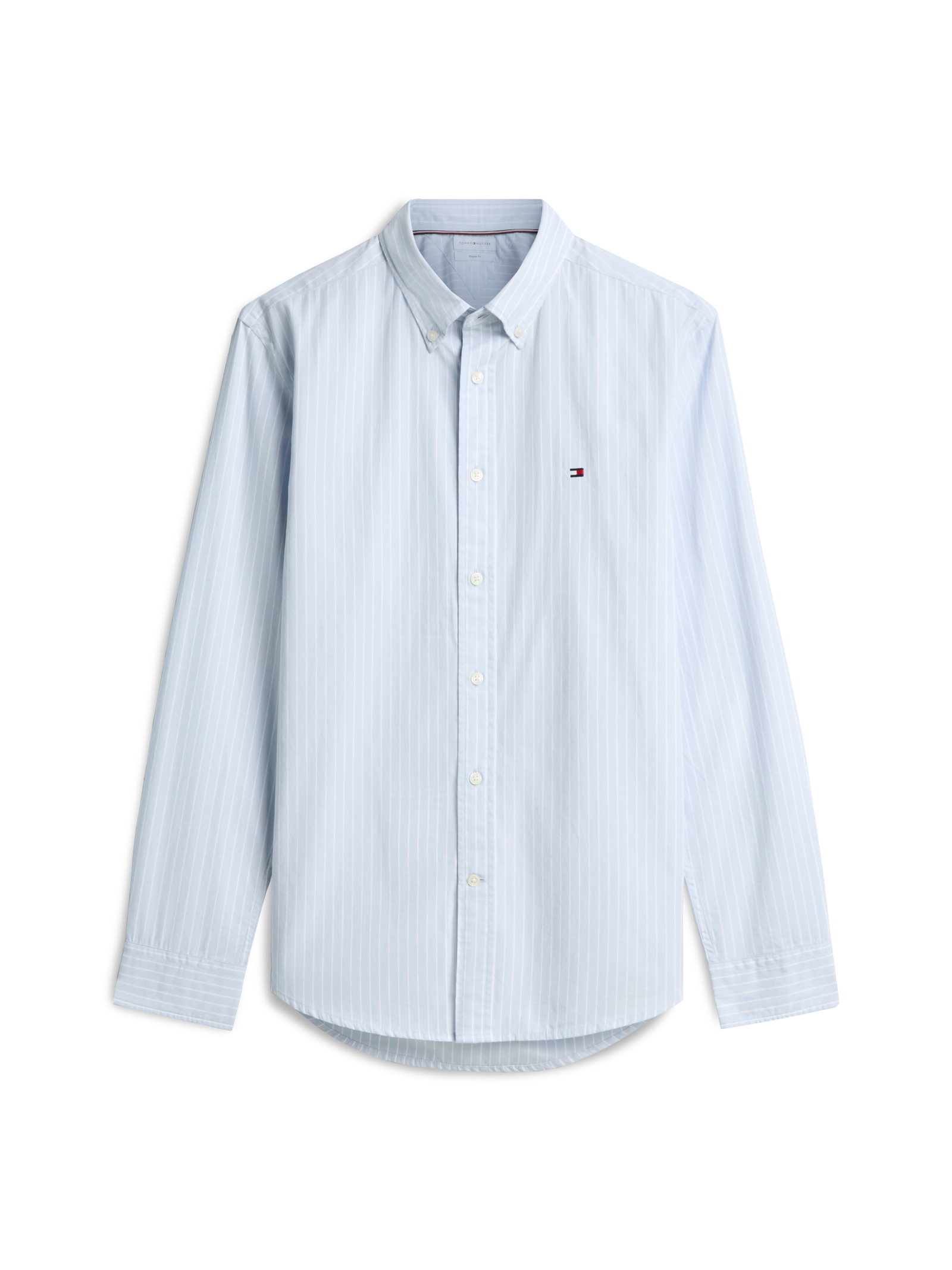 FLEX HAIRLINE POPLIN RF SHIRT, BLUE #1
