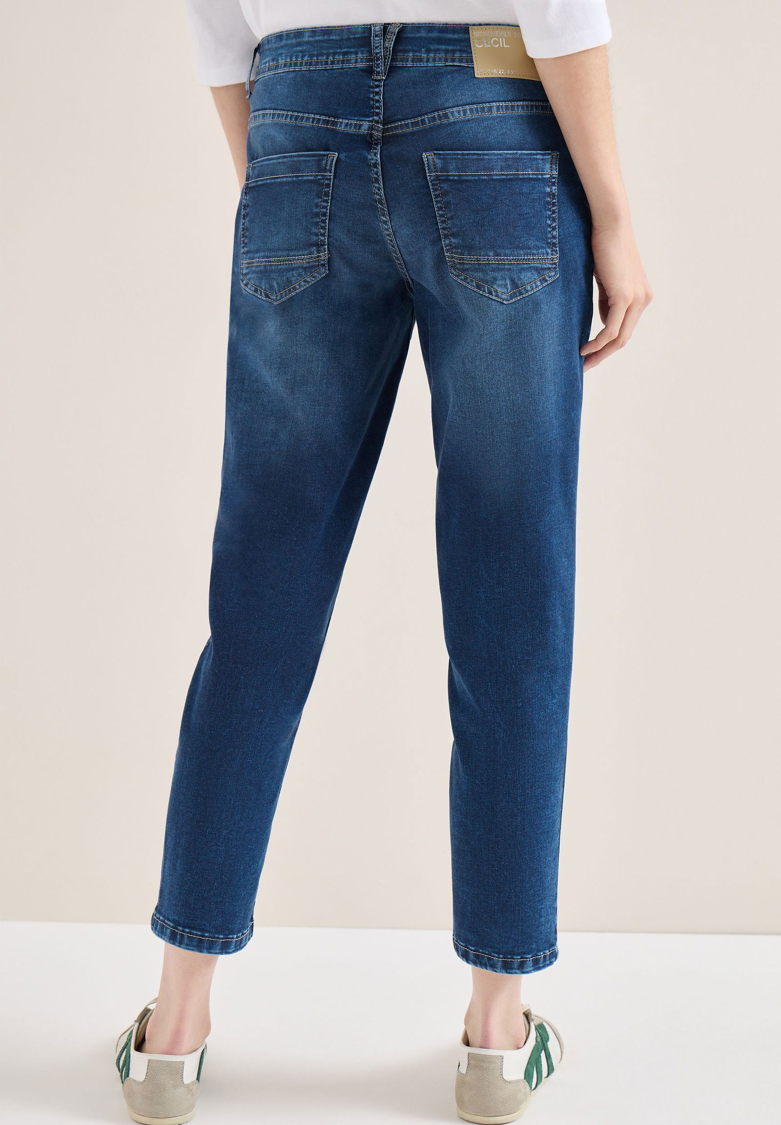 CECIL |  CECIL 7/8-Jeans  | 30/26 | mid blue used wash