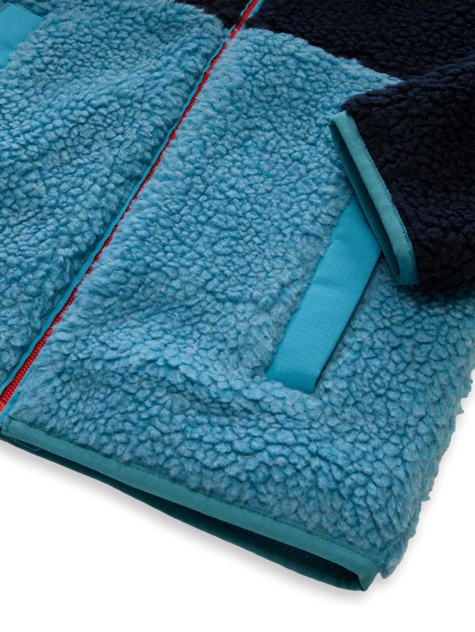 teddy fleece jacket, sky captain blue #3