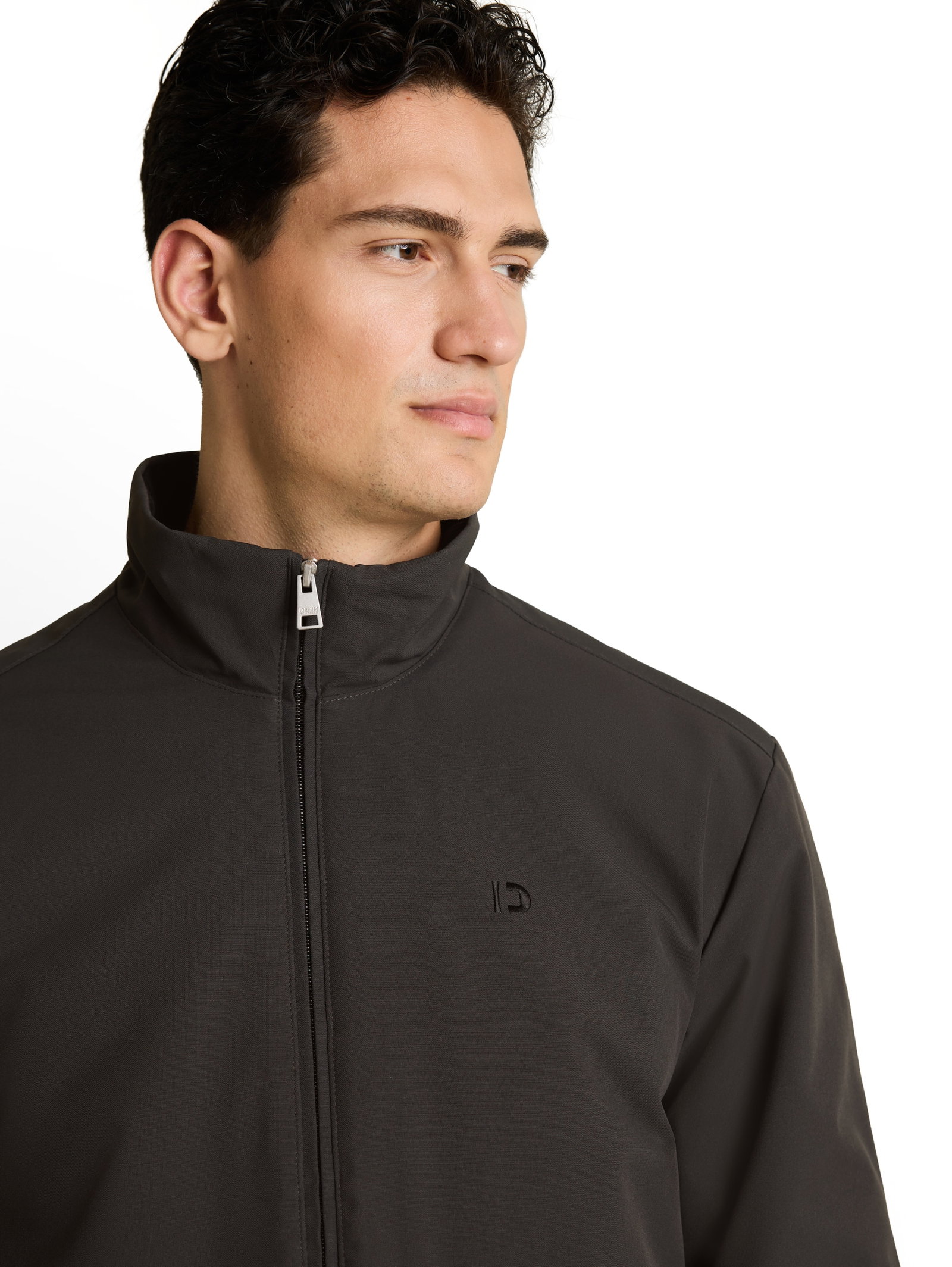 stand-up collar blouson, Coal Mine Grey #5