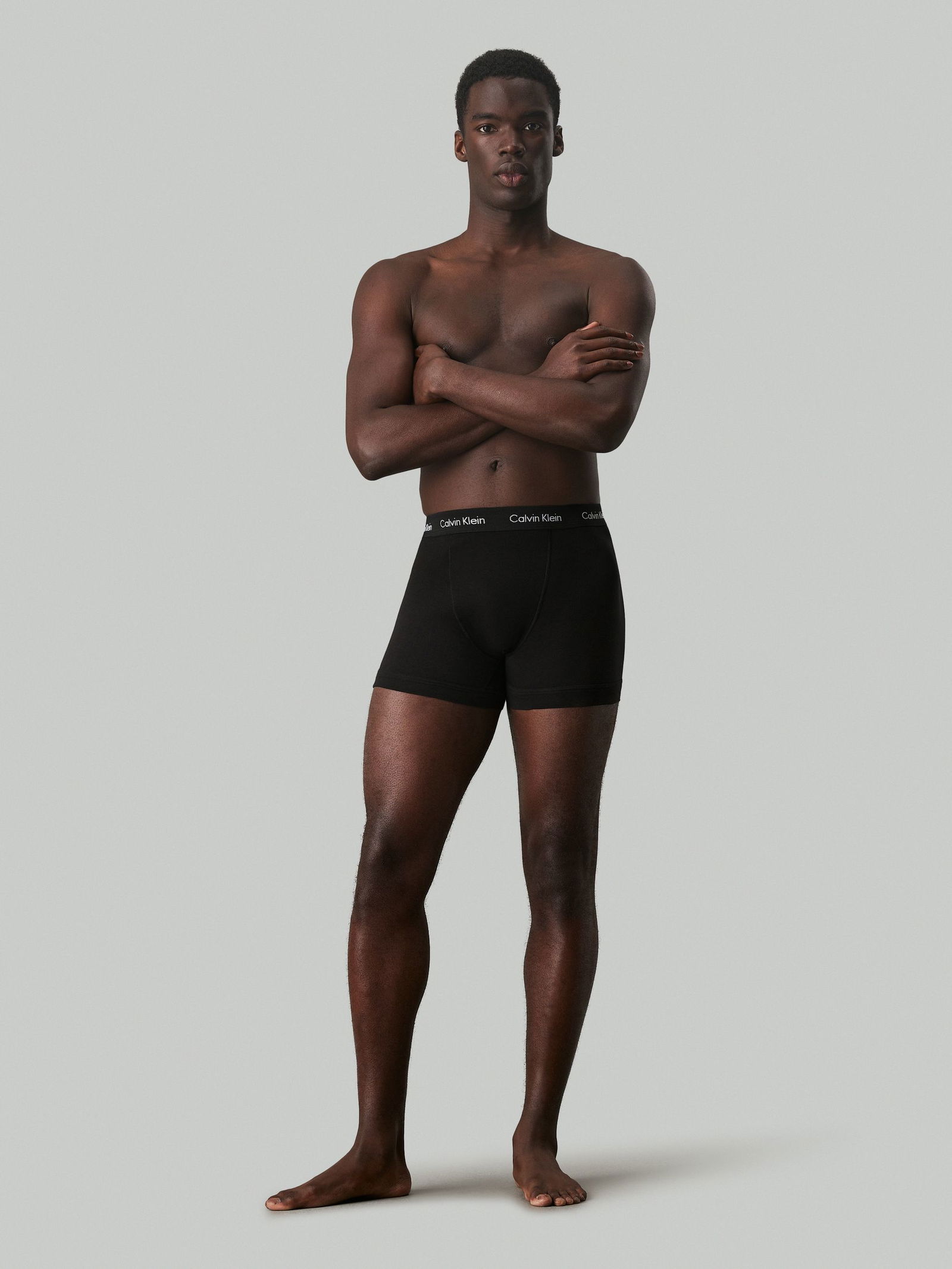 Calvin Klein |  Calvin Klein 3er Pack Boxershorts "Cotton Classics" | M | b- blk, hemisphere bl, ash wbs