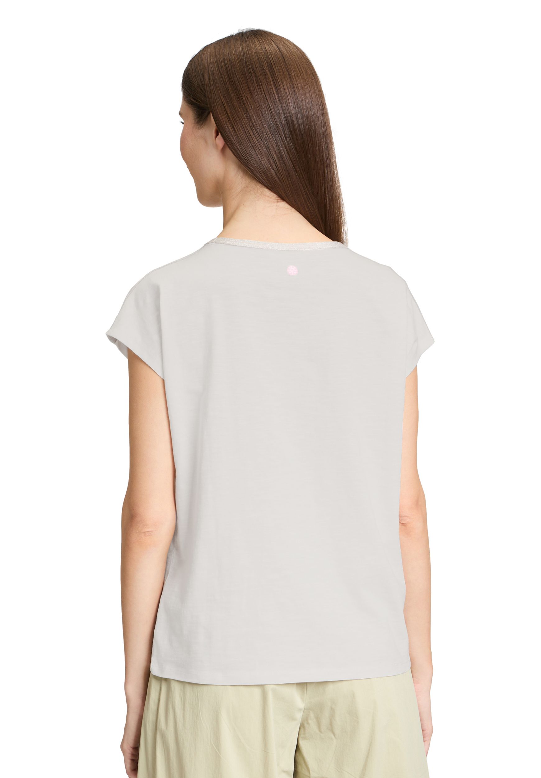Cartoon |  Rundhals-Shirt | 44 | patch cream/rosé