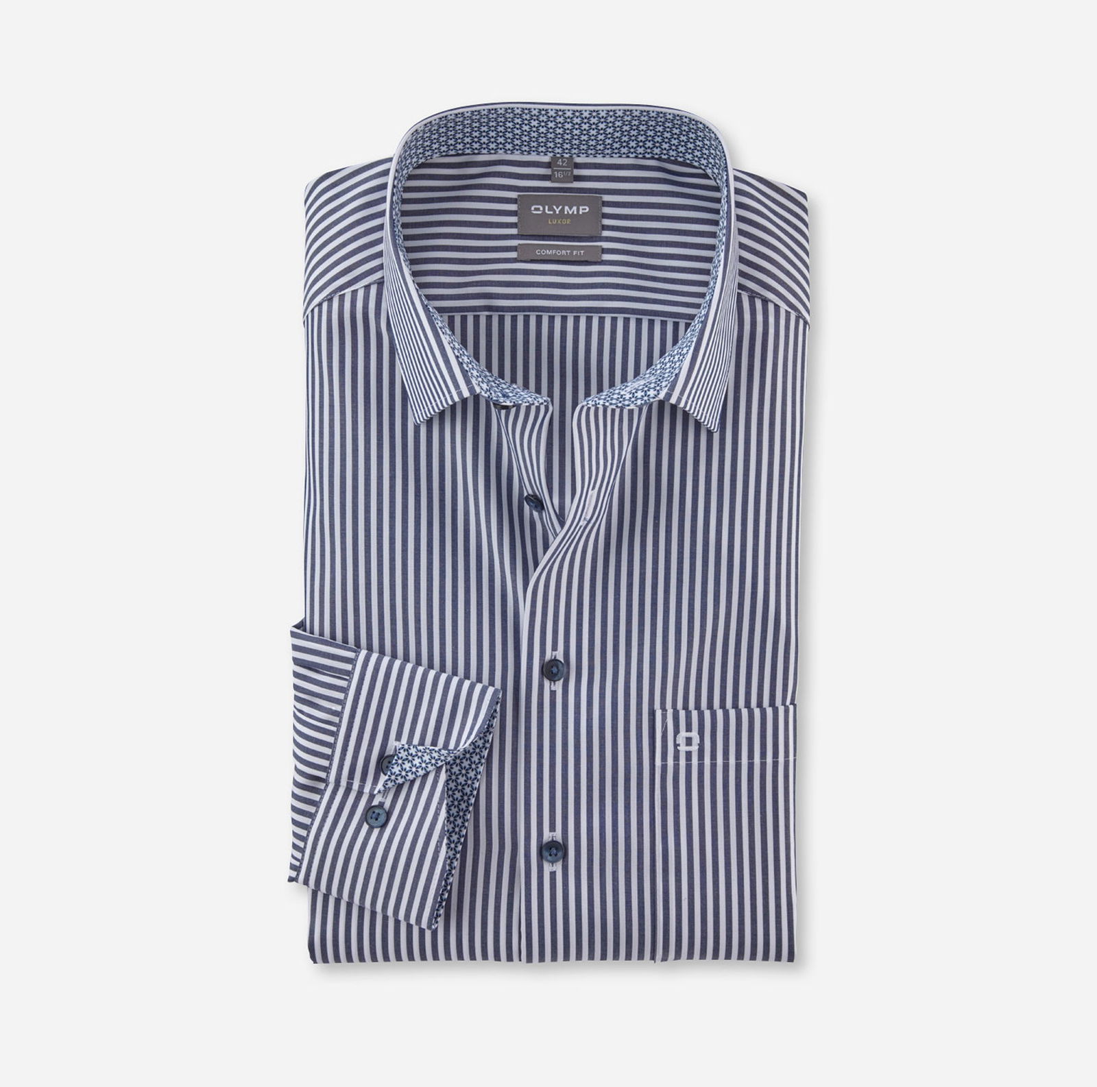 Olymp |  Olymp Hemd Comfort Fit  | 43 | marine