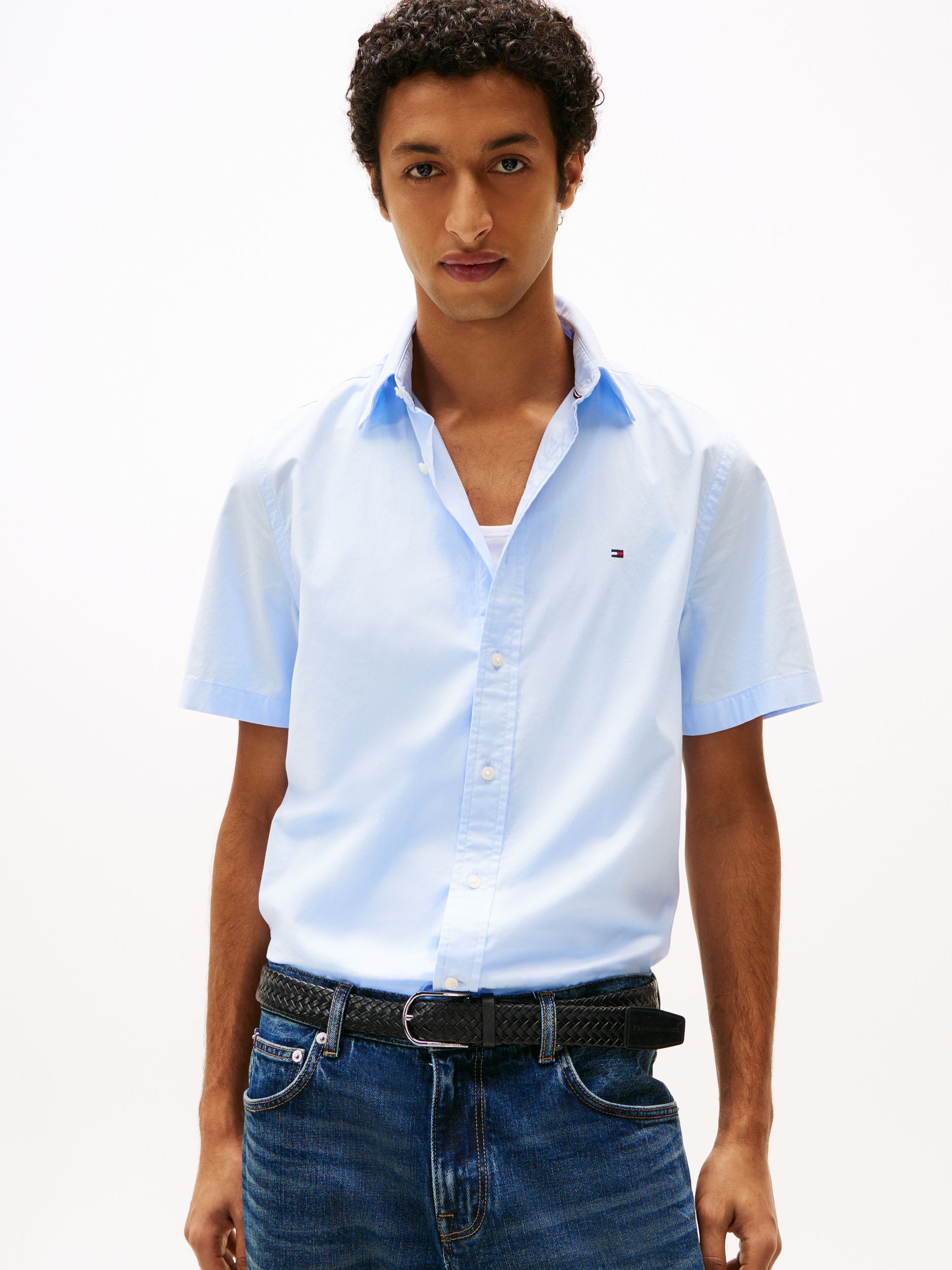 Tommy Hilfiger |  Tommy Hilfiger Hemd Regular Fit  | M | sweet blue