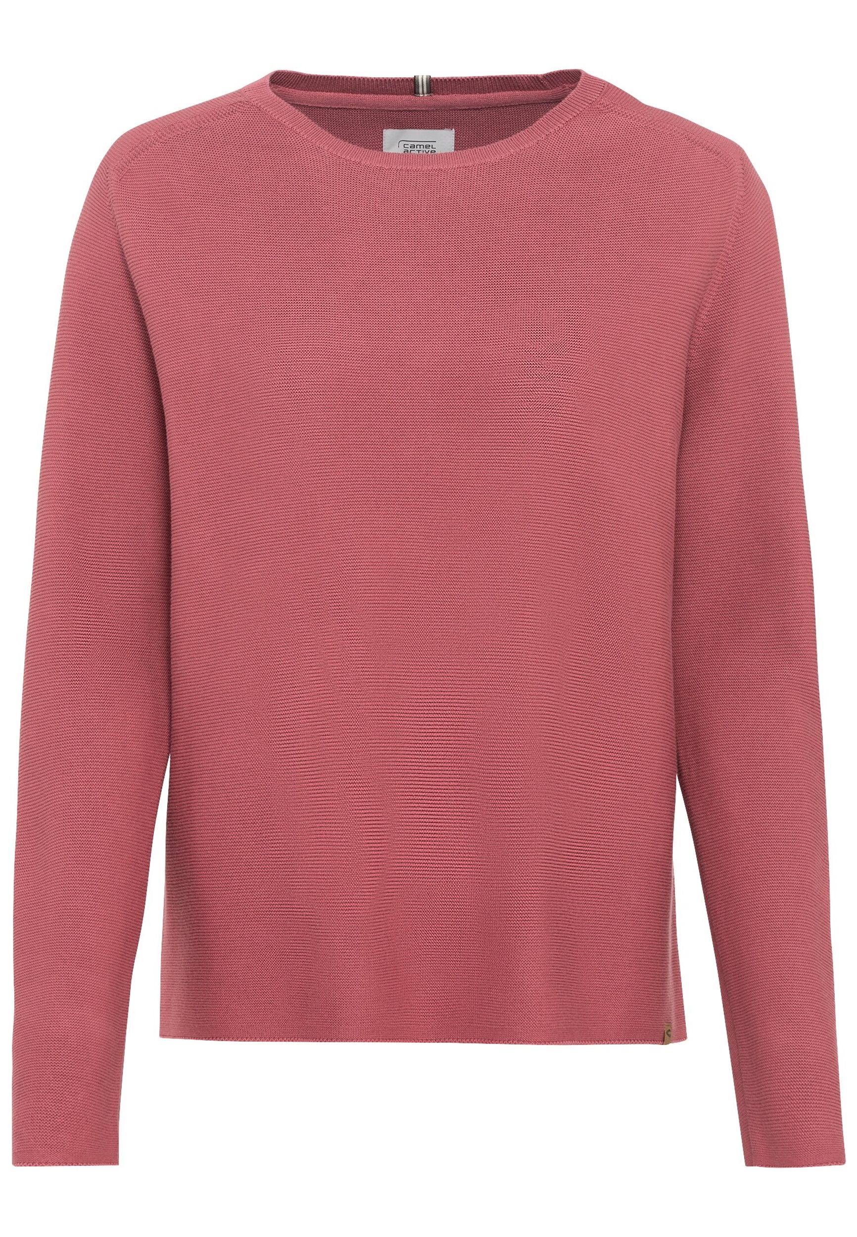 Camel Active Strickpullover aus reiner Baumwolle