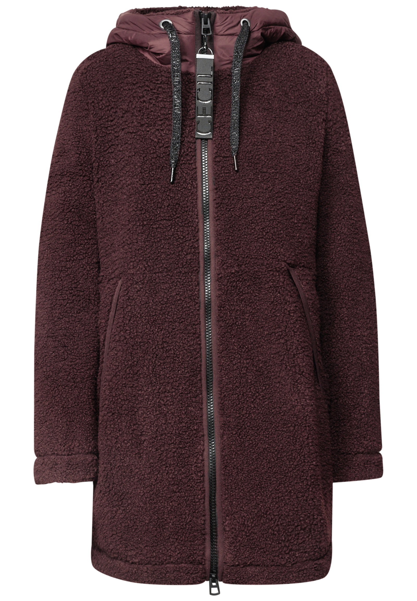 TOS Teddy Matmix Coat, berry red #1
