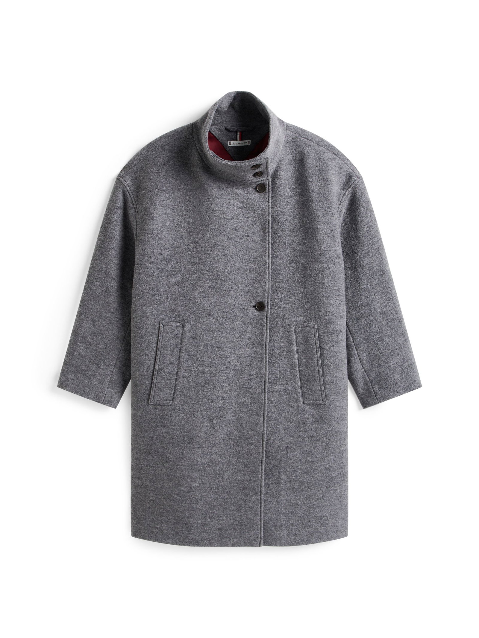 802447c4f46f31db1a46582229771ff1 Tommy Hilfiger | Tommy Hilfiger Wollmantel | 36 | mid grey heather