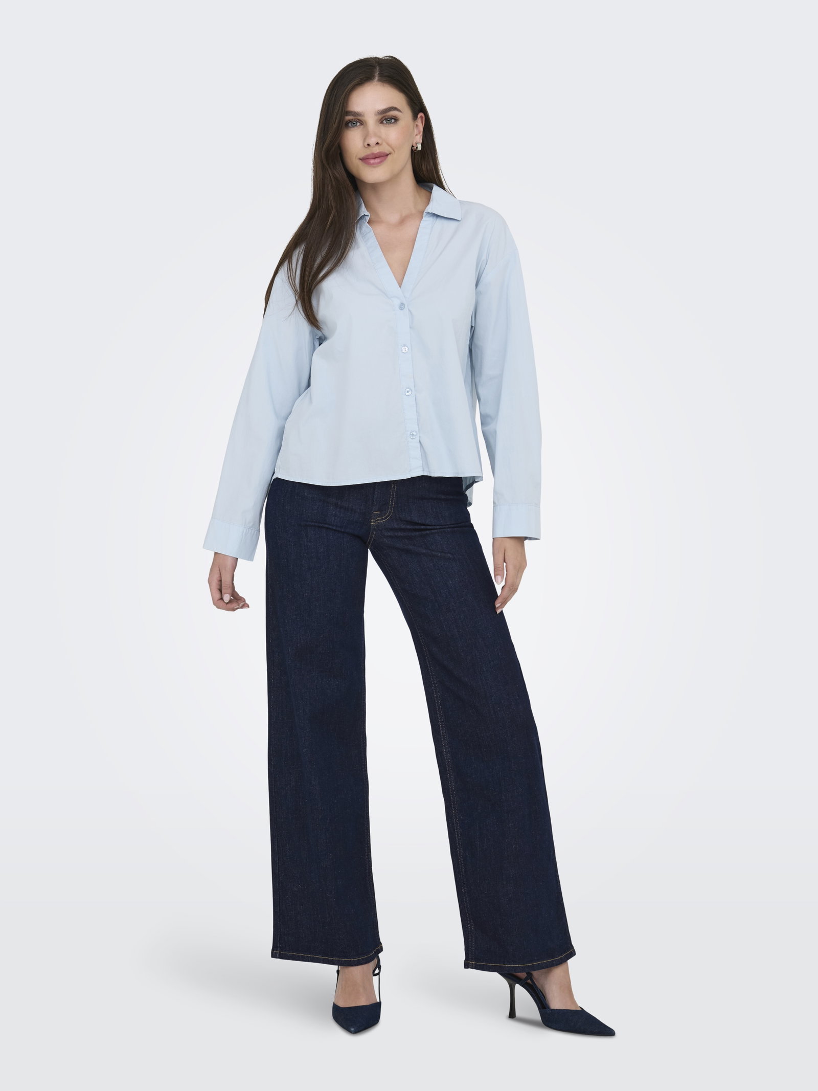 JDYFELINA-FINA HW WIDE RINSE JNSDNM, Dark Blue Denim/RINSE BLUE DENIM #5