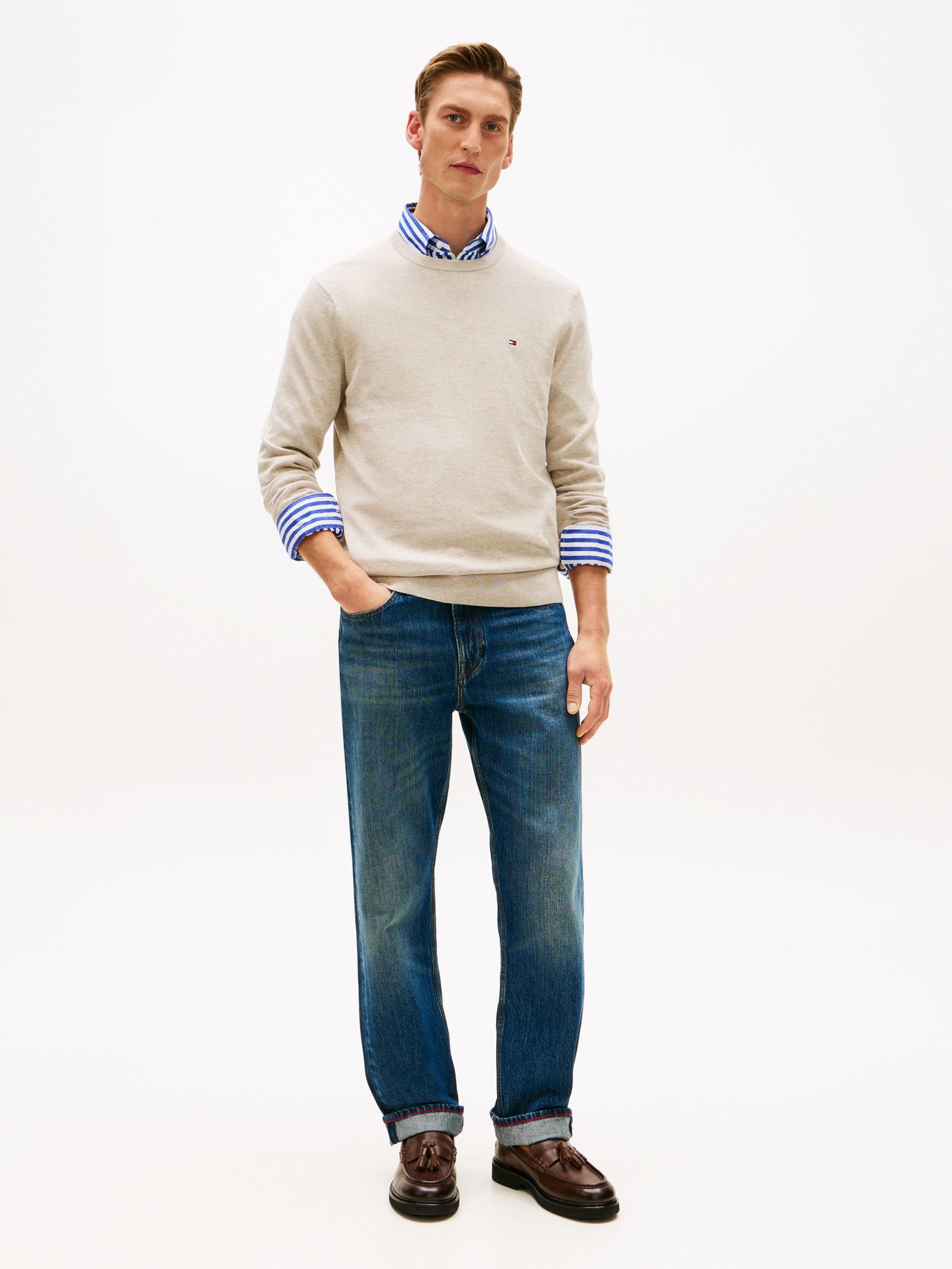 Tommy Hilfiger |  Tommy Hilfiger Pullover  | L | sandalwood heather