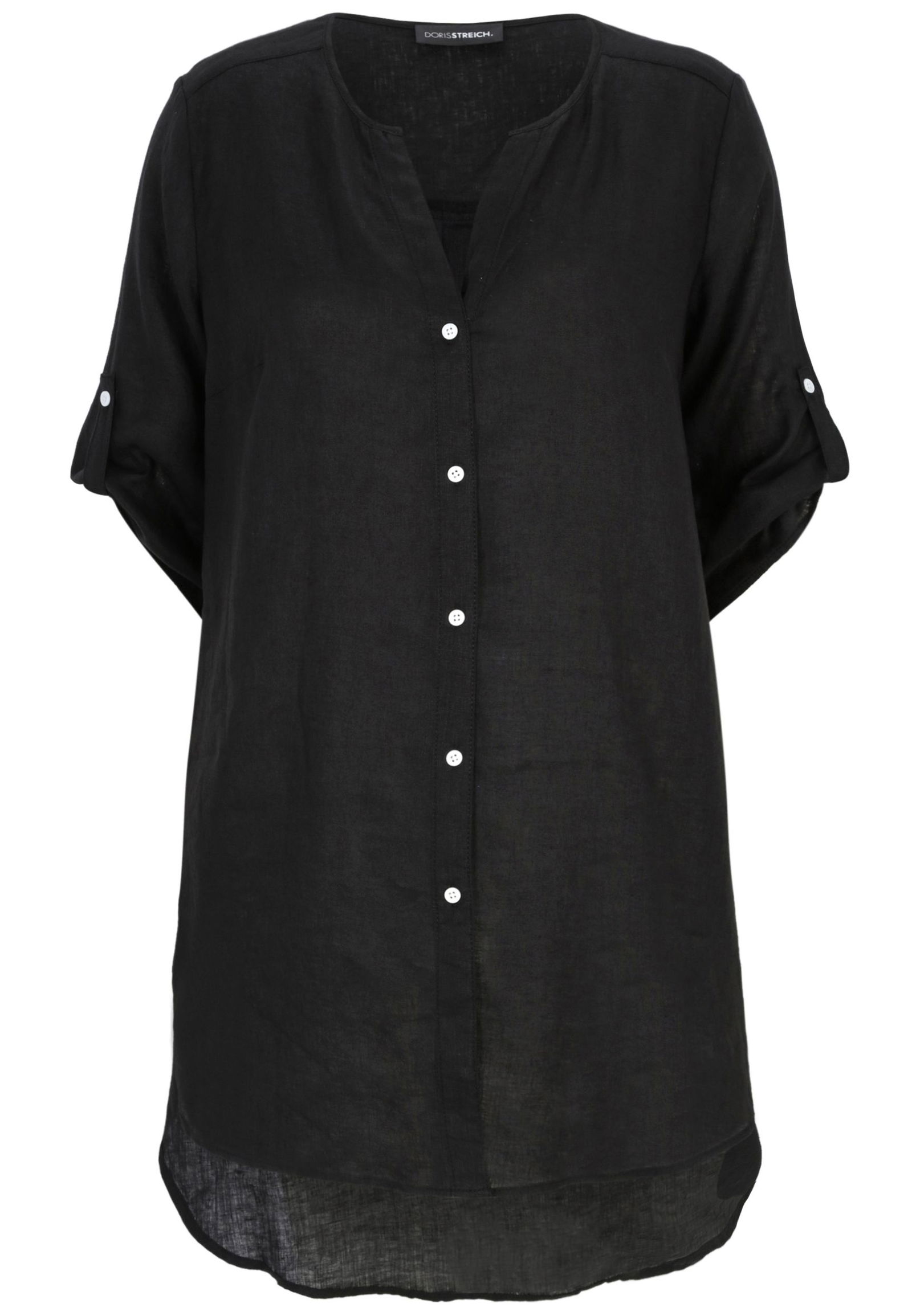 15d71537d689037056eb5e5676bec941 Doris Streich |  Doris Streich Bluse aus Leinen  | 52 | schwarz