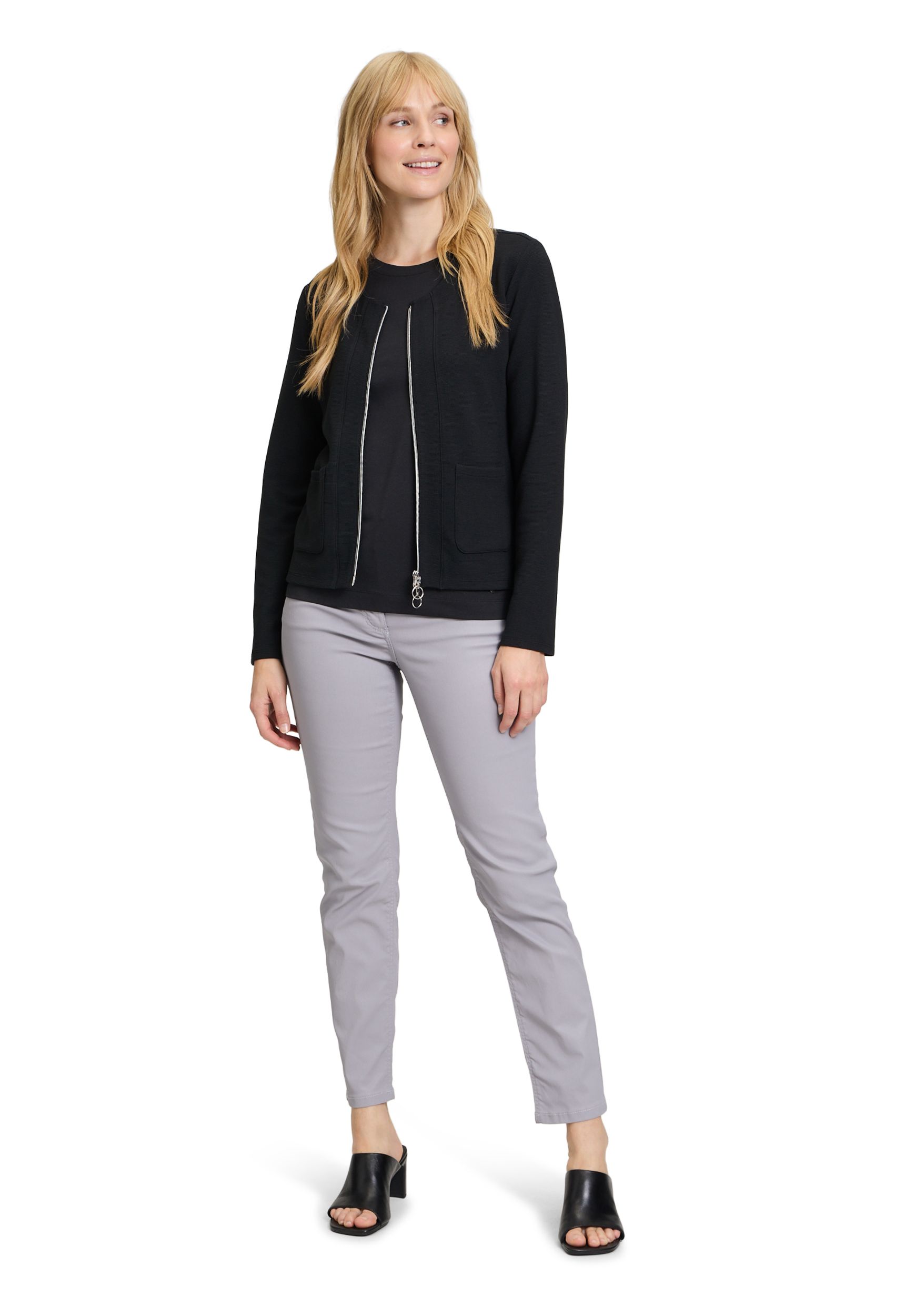 Betty Barclay |  Betty Barclay Sweatjacke  | 48 | schwarz