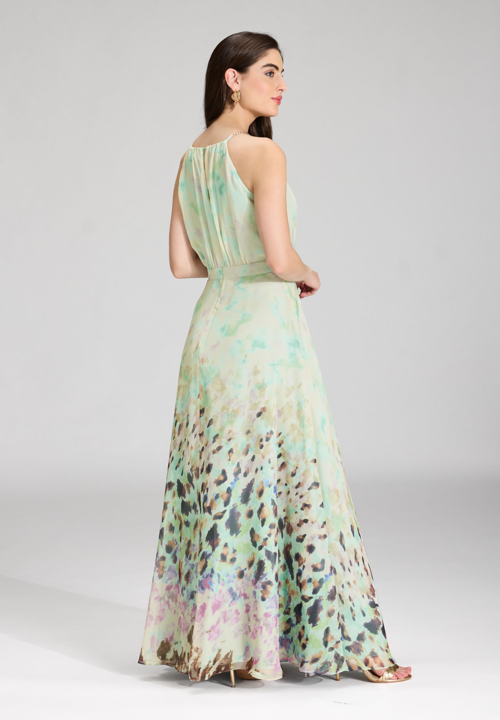 SWING |  SWING Langes Kleid  | 42 | pistachio green / multi
