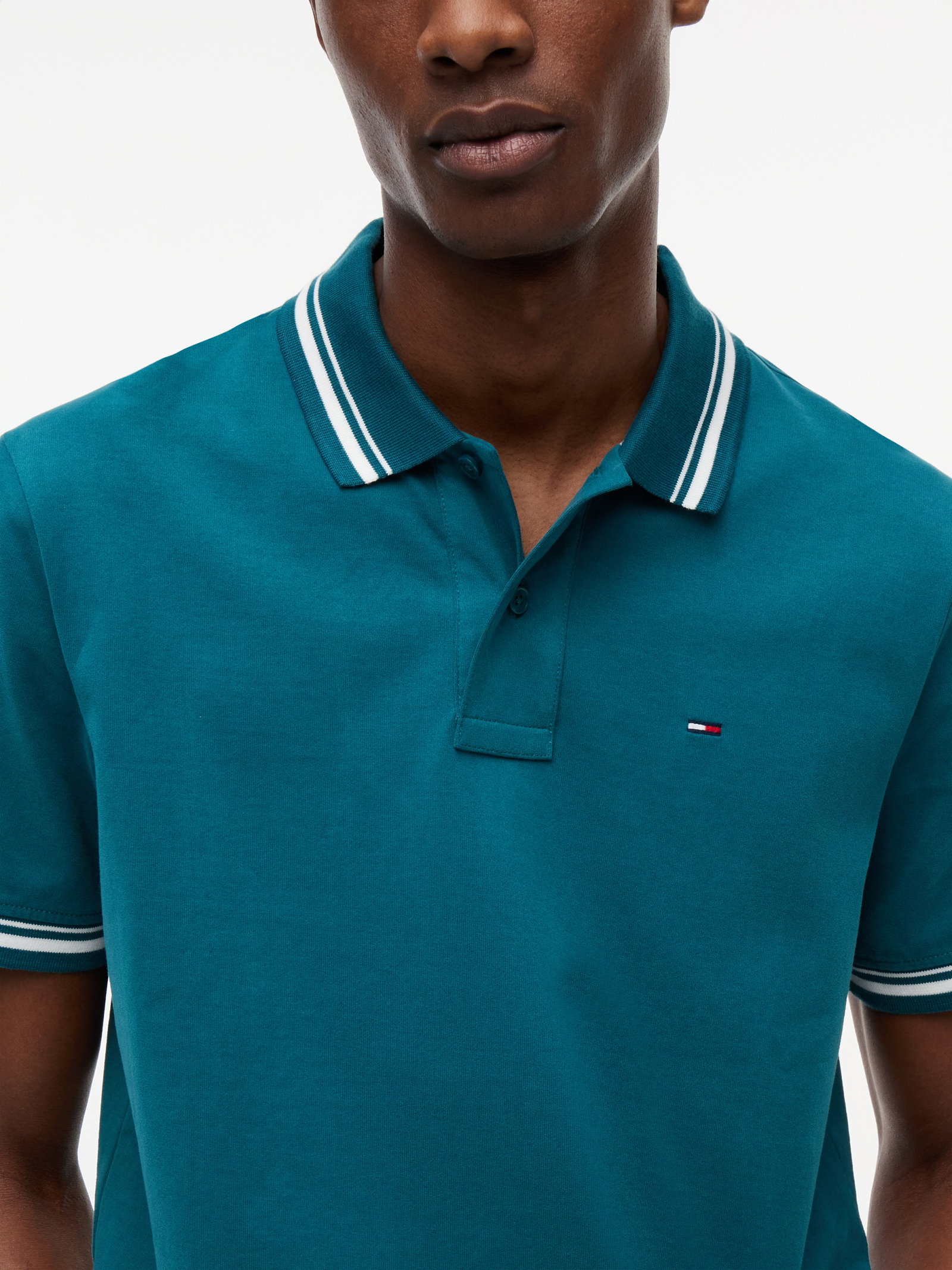 TJM REG TIPPED POLO EXT, GREEN #3