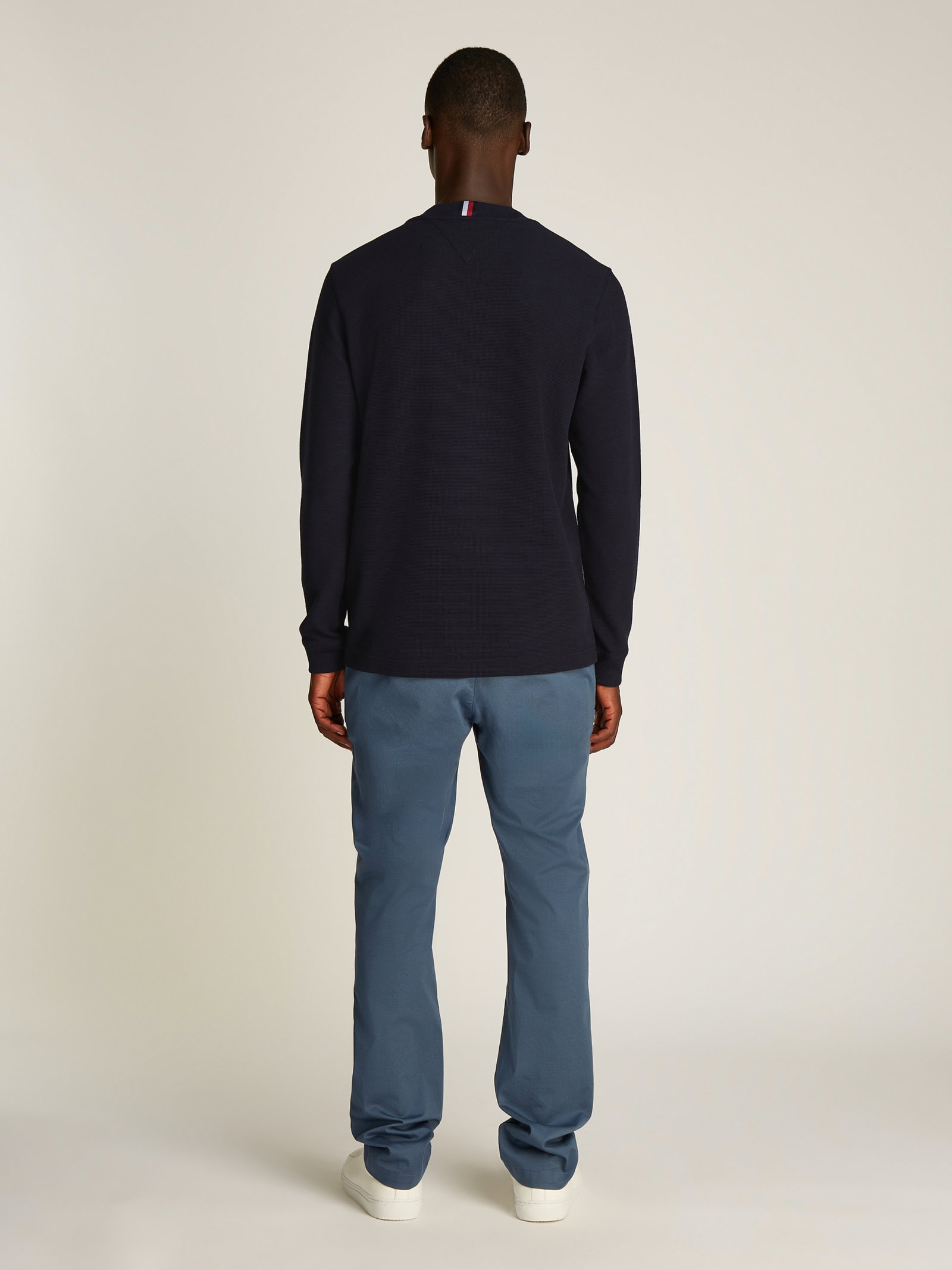 TEXTURED LS TEE, BLUE #12