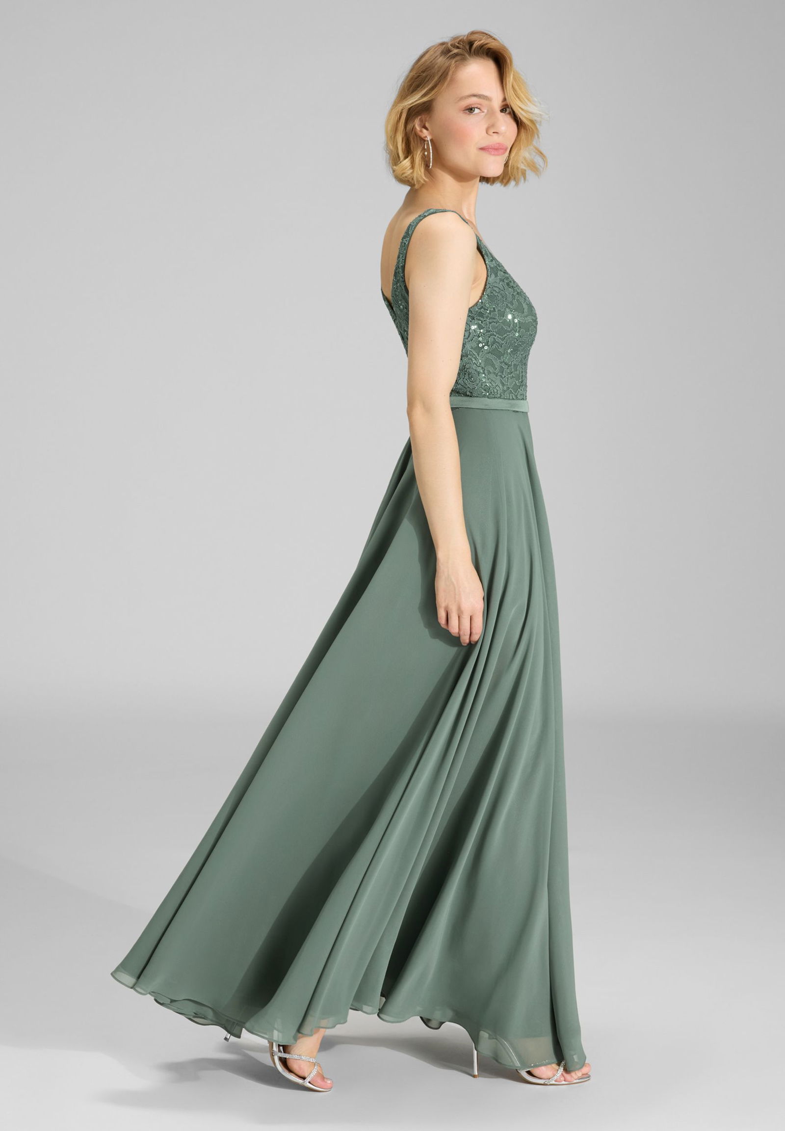 SWING |  SWING Langes Kleid  | 38 | deep slate