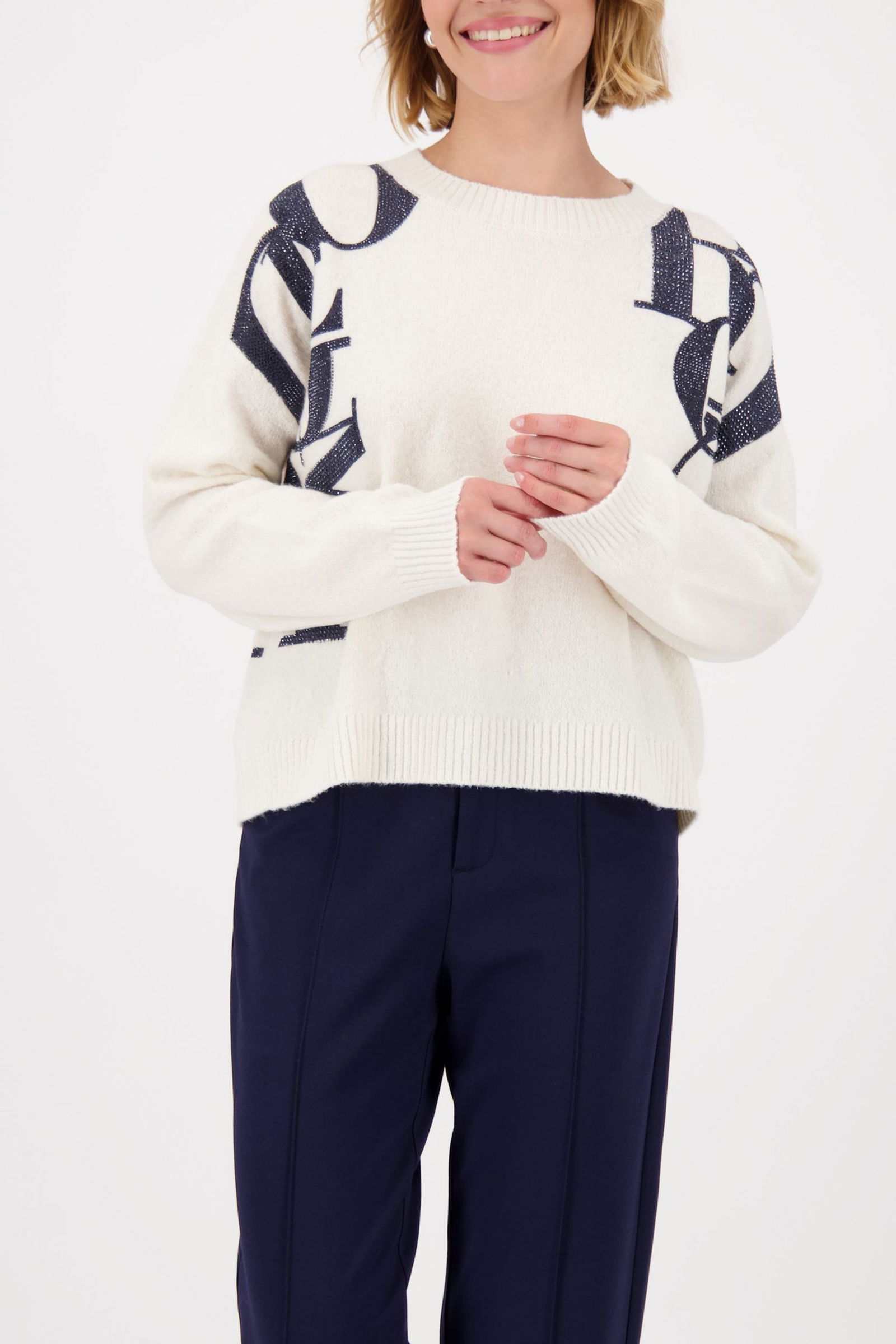 16cb5cd9d5d03a6e6c60a5c856bebc35 Monari | Monari Pullover | 36 | off-white