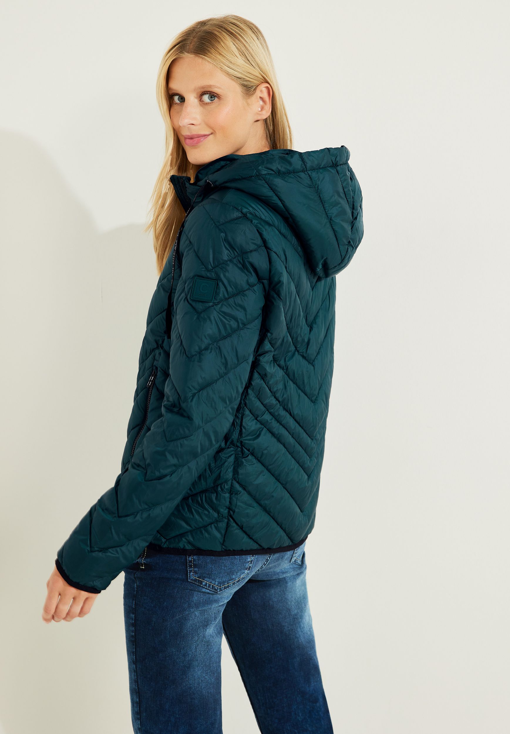 CECIL |  CECIL Steppjacke  | XL | night forest green