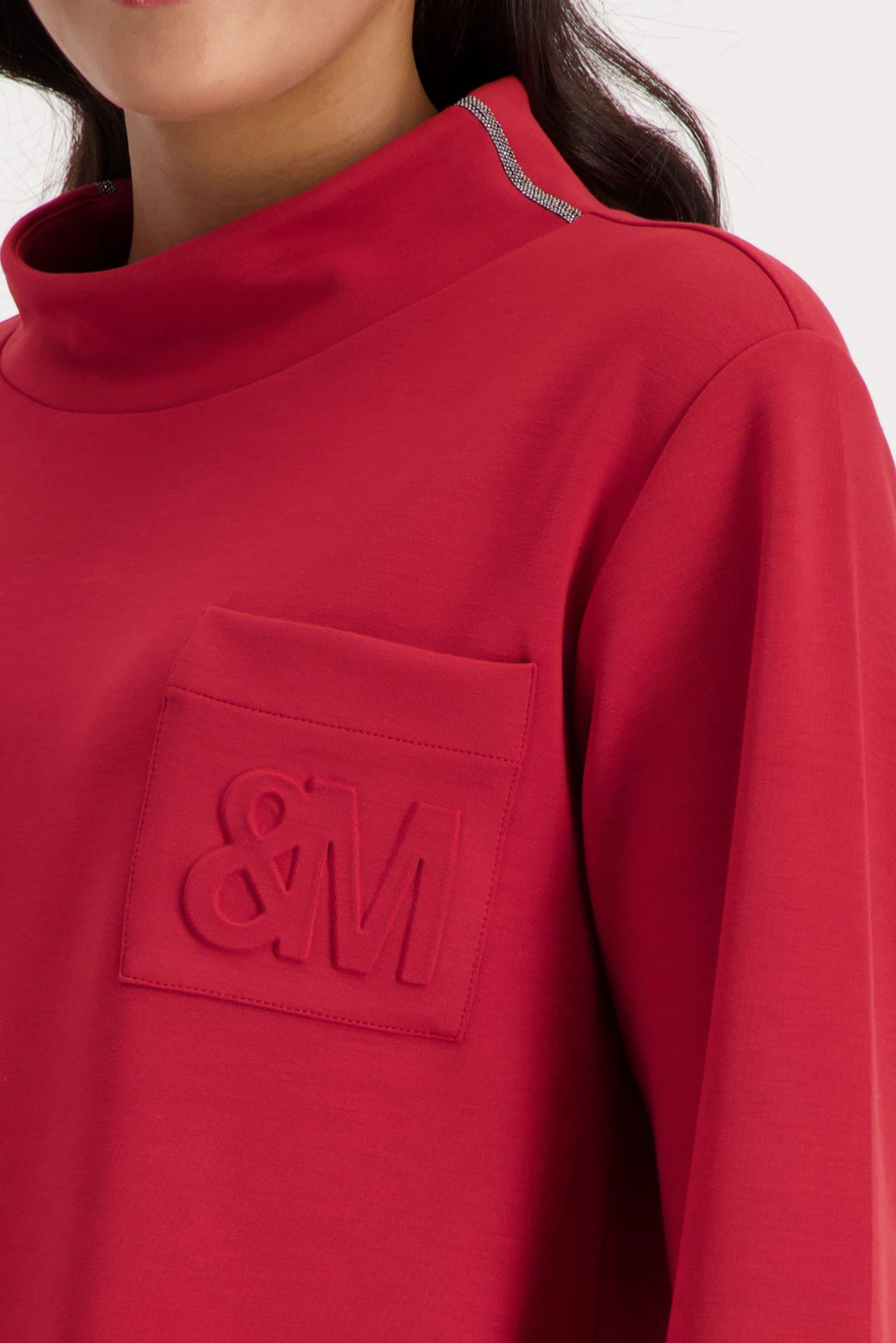 Monari | Sweatshirt, chimney red | 38