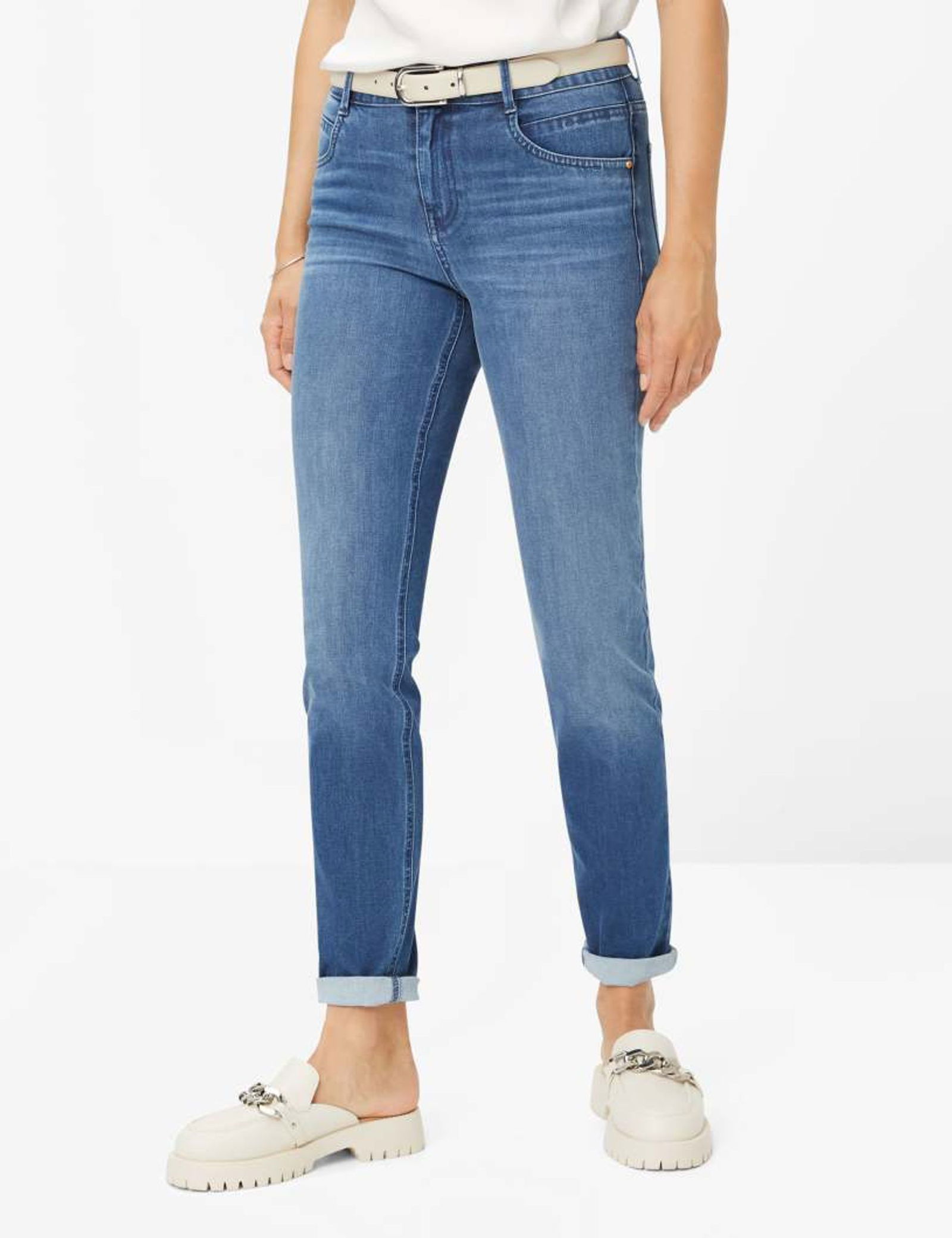 Brax |  Brax Five-Pocket "Shakira" | 46 | blush blue