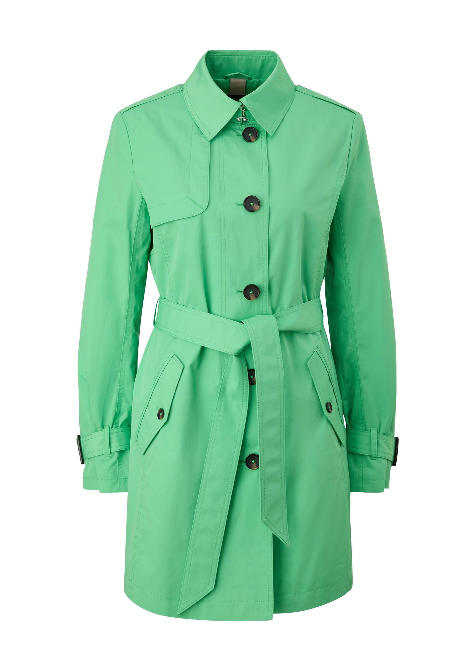 Comma |  Comma Klassischer Mantel  | 40 | grün