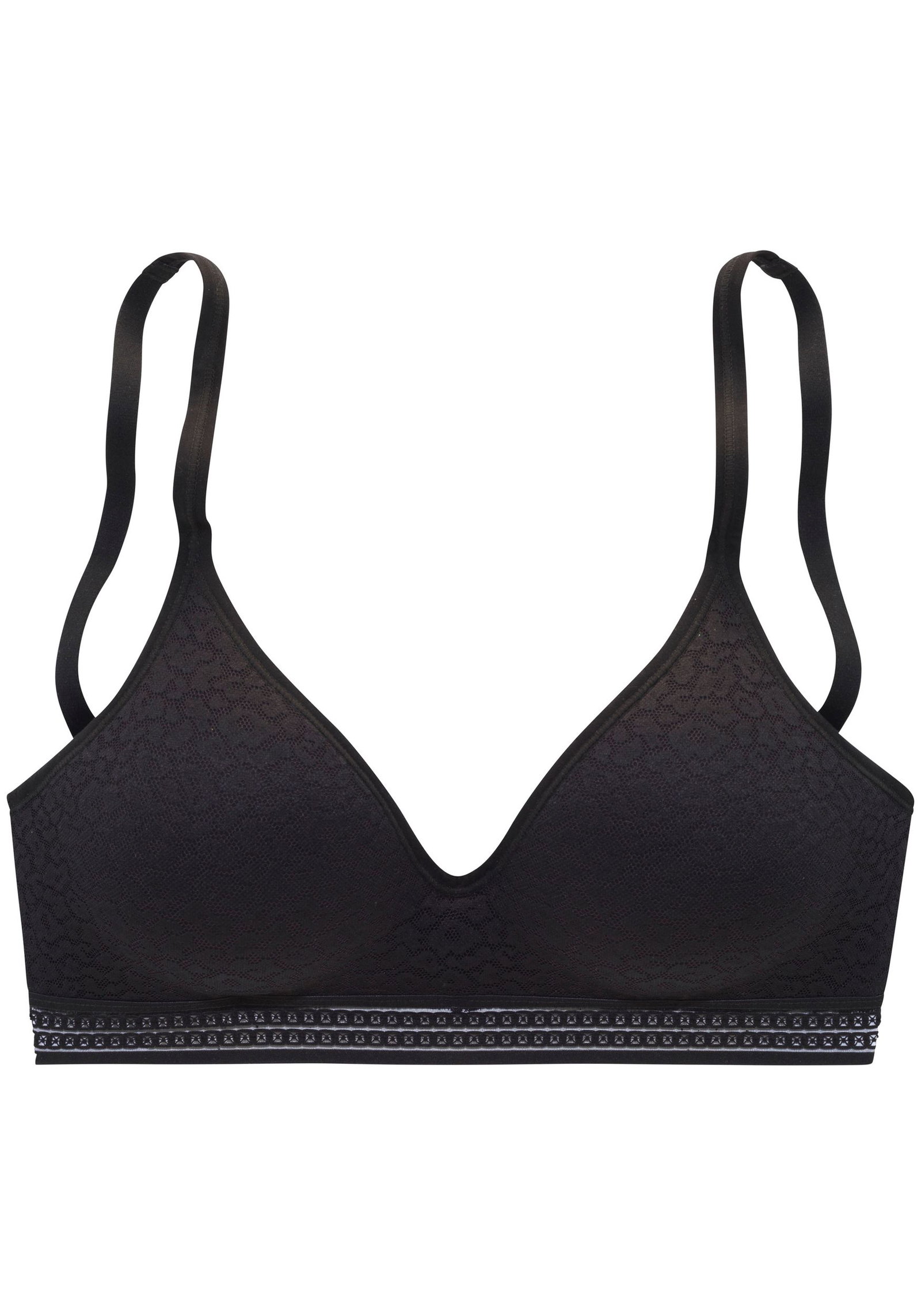 Lascana |  Lascana Modischer Bralette-BH Größe "B" | 70/B | black