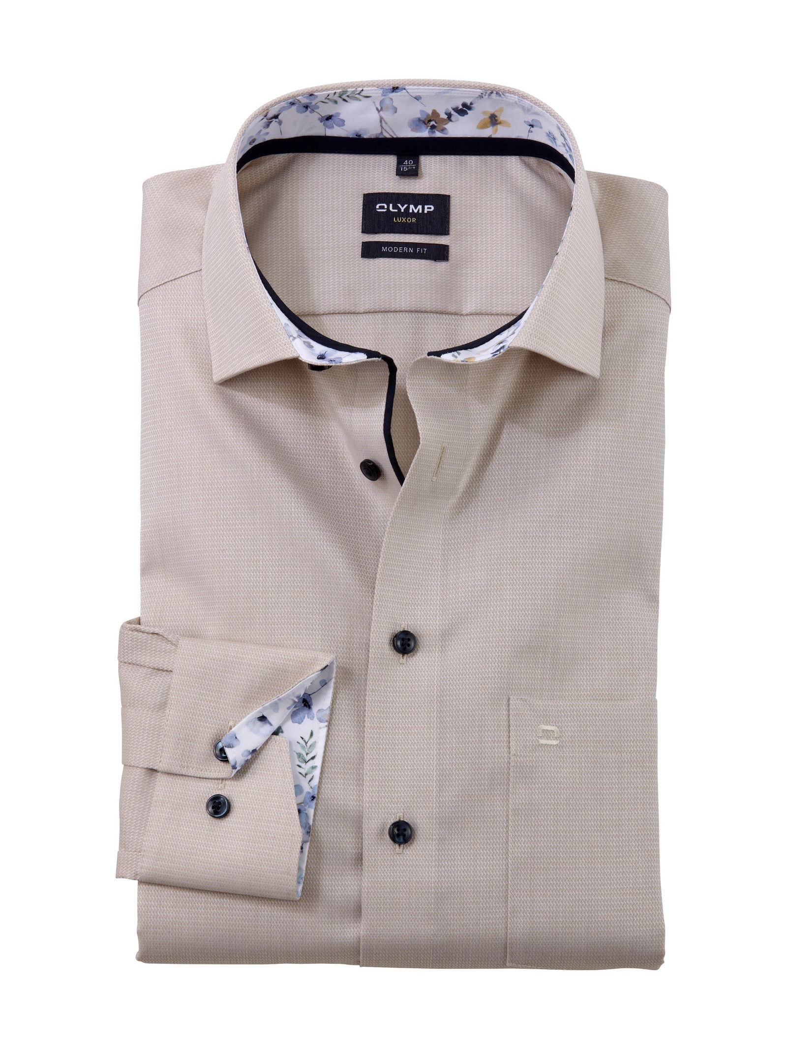 Olymp |  Olymp Hemd Modern Fit  | 41 | natur