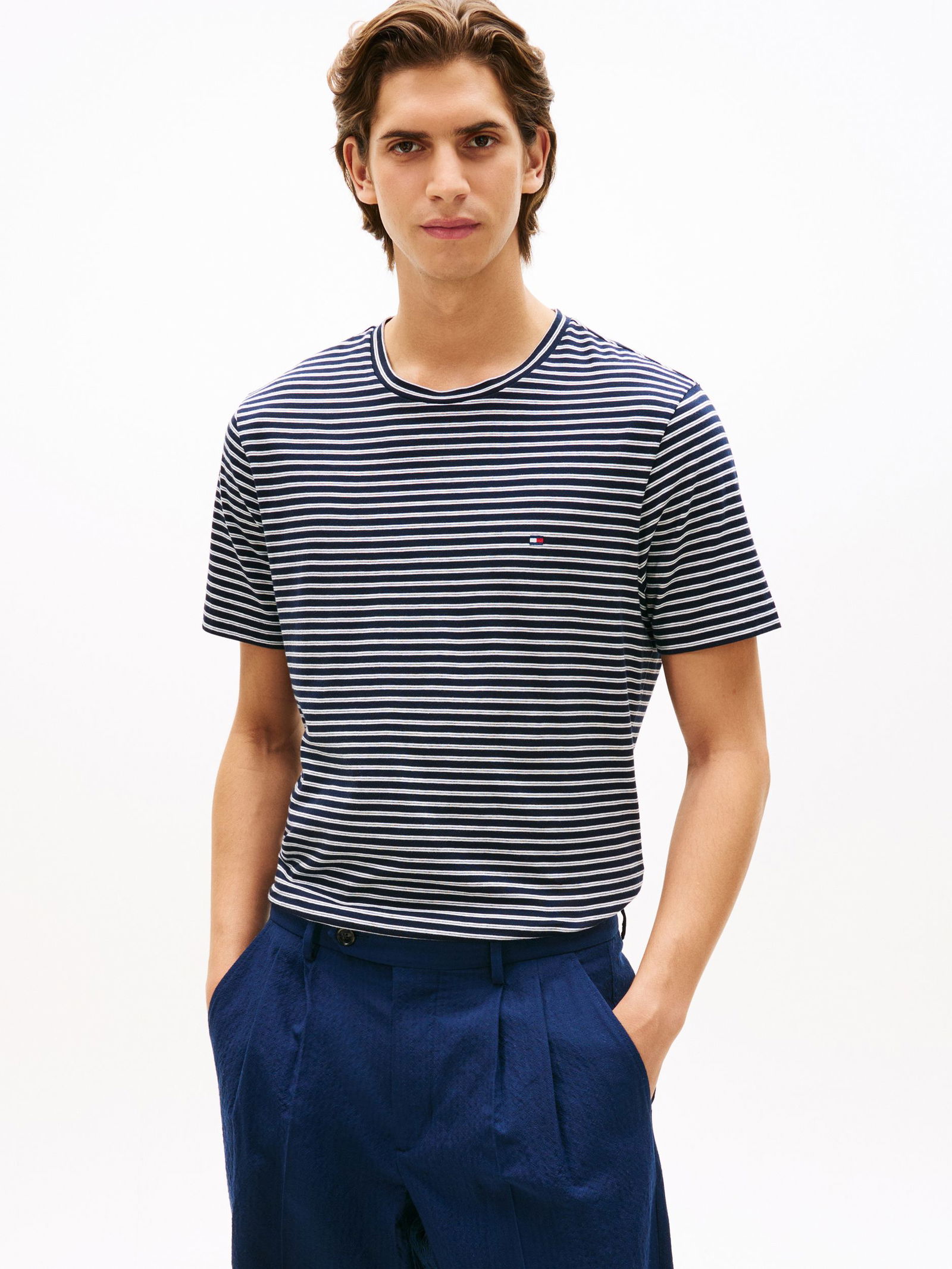 Tommy Hilfiger |  Tommy Hilfiger Shirt  | XXL | breton stp / breezy blue white