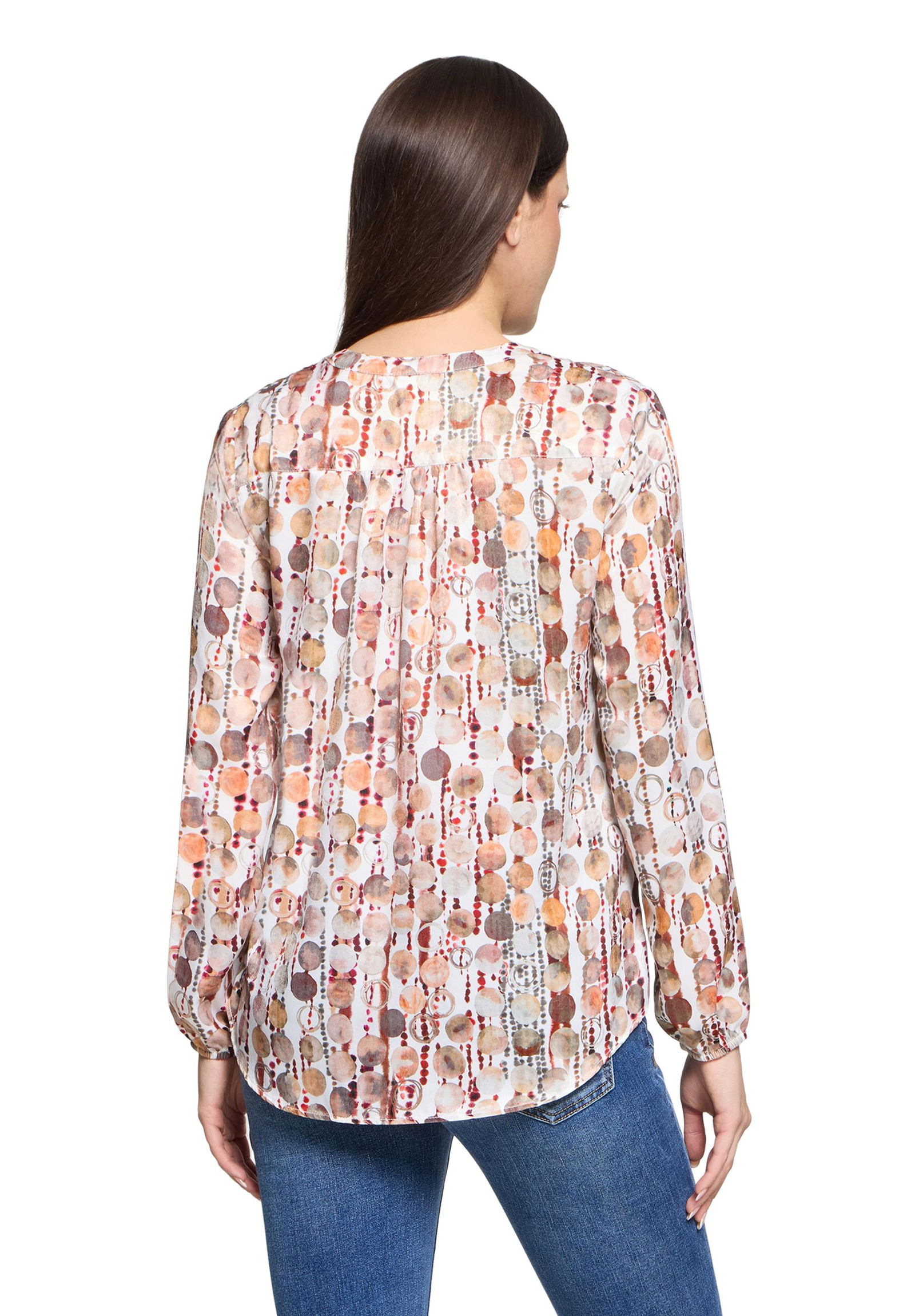 Cartoon |  Cartoon Druckbluse  | 40 | brown/red