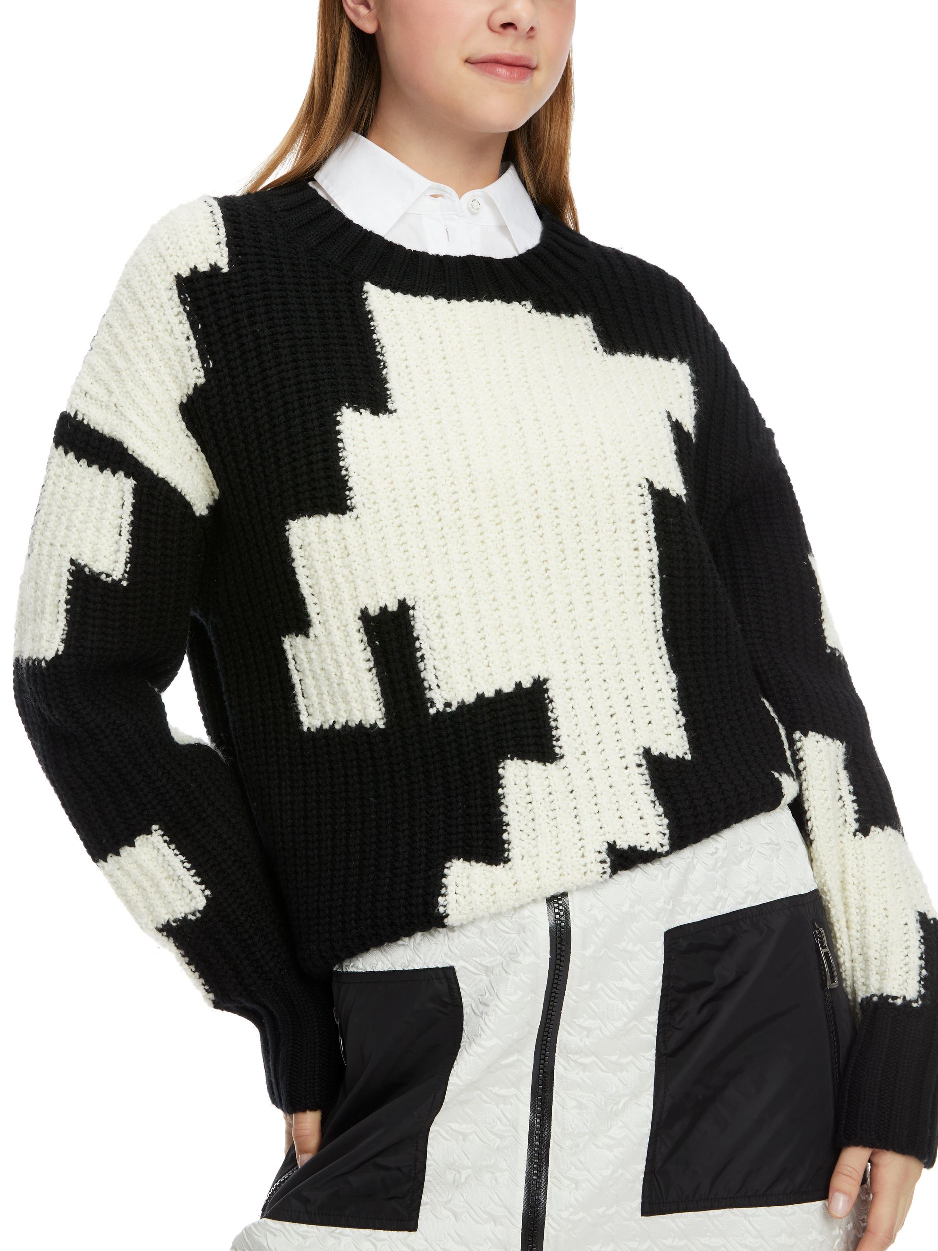 Marc Cain Sports |  Marc Cain Sports Pullover  | 44 | black and white