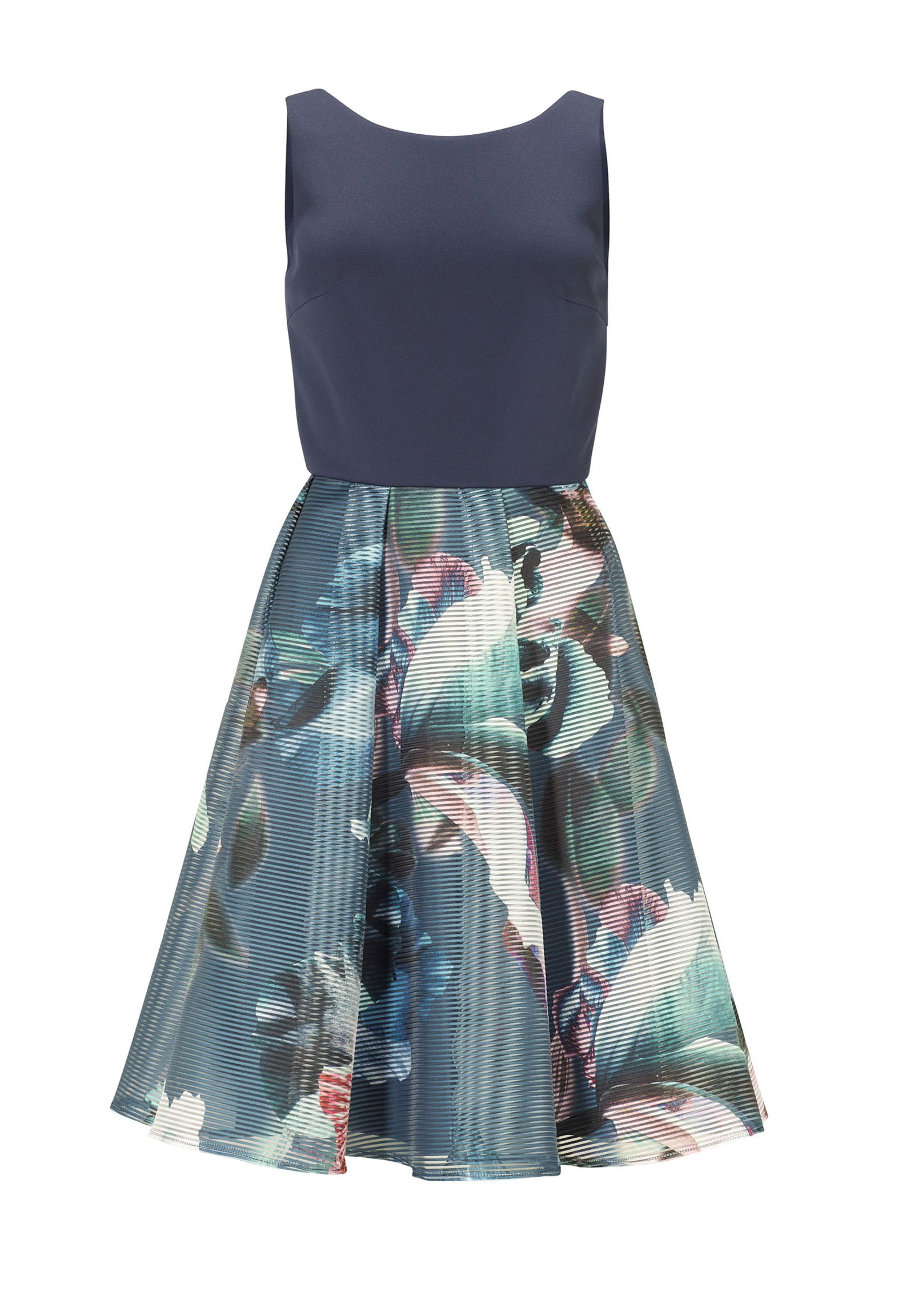 SWING |  SWING Kurzes Kleid  | 46 | faded blue / multi