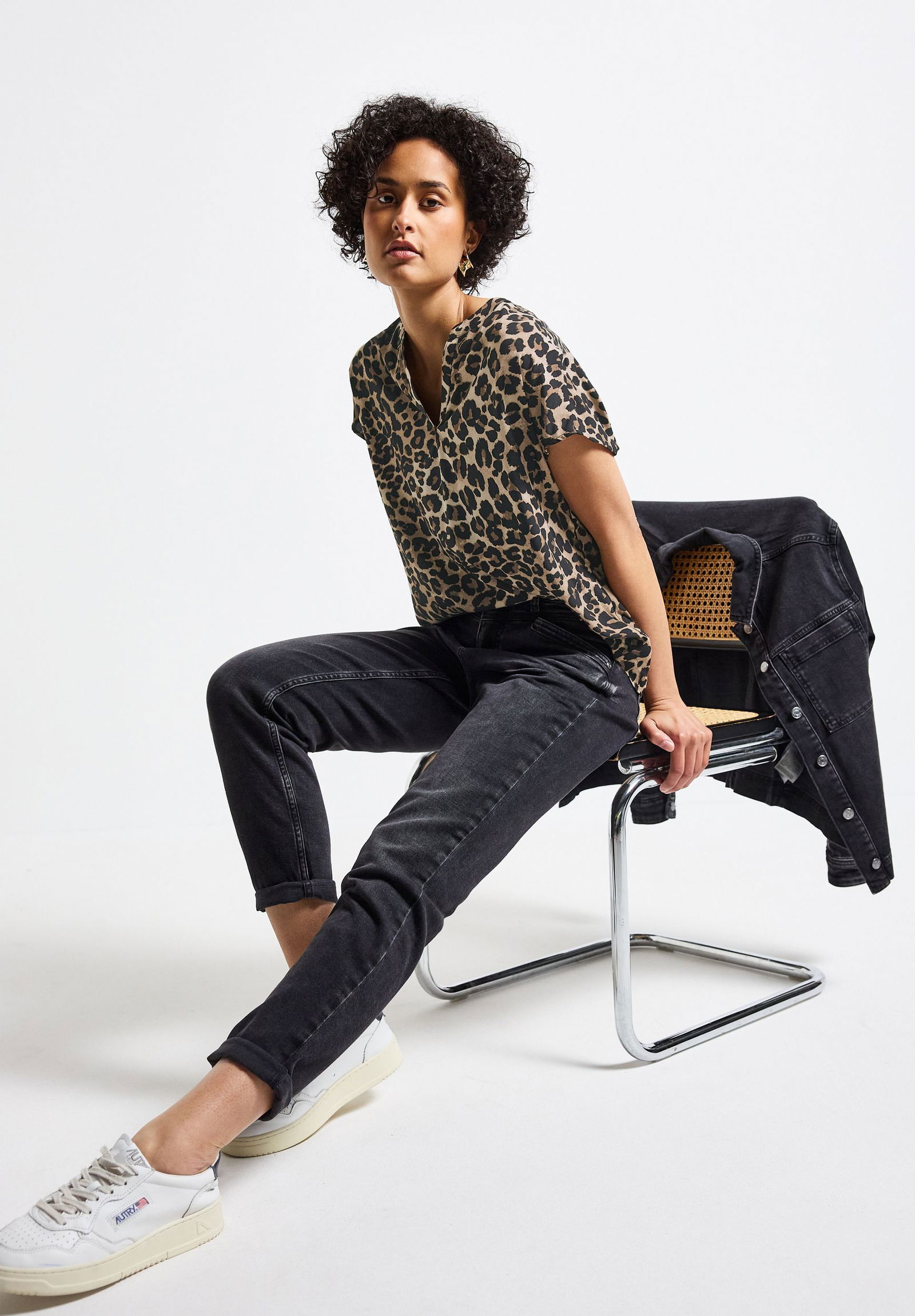 Street One |  Street One Druckbluse  | 42 | black