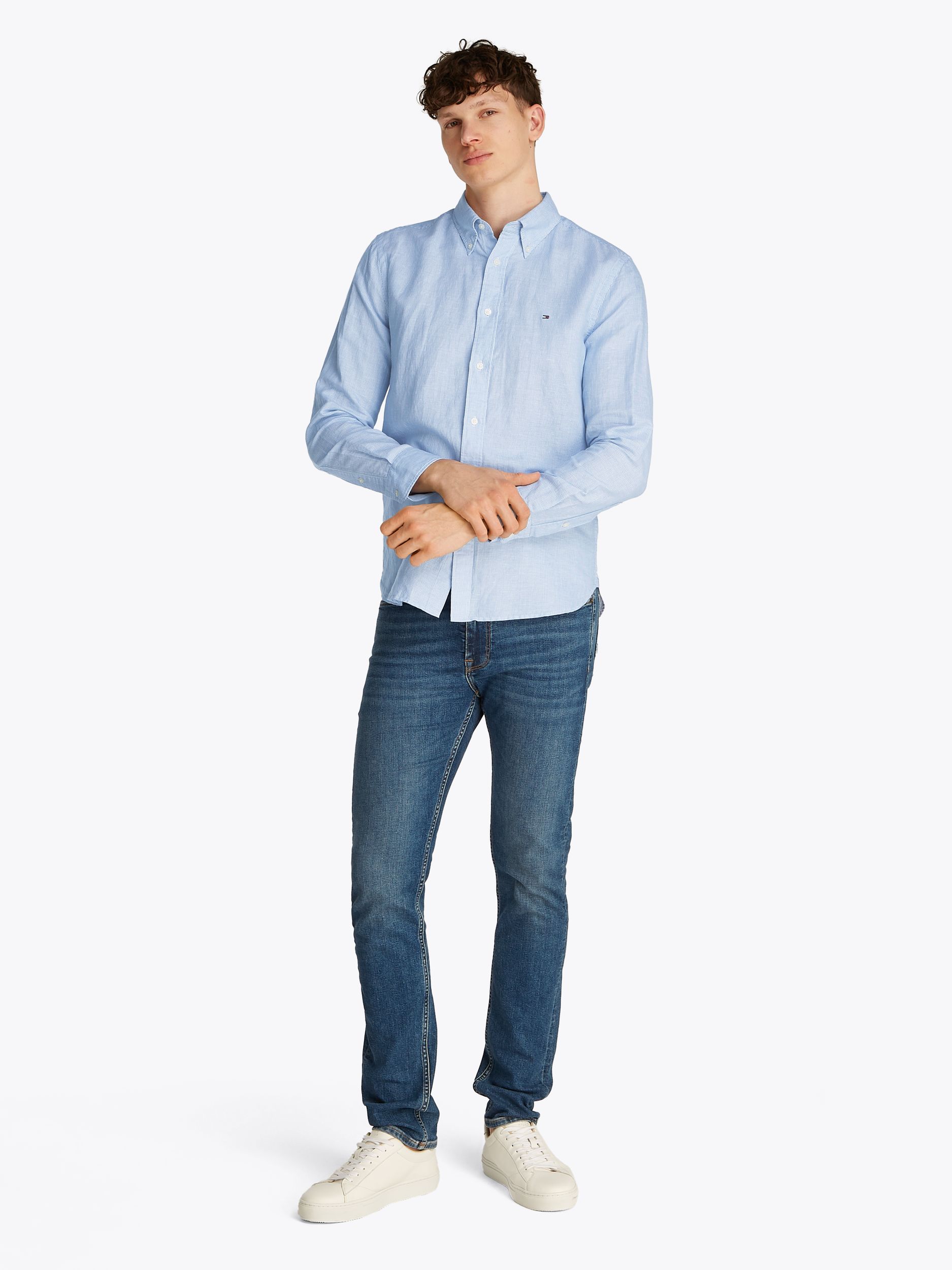 Tommy Hilfiger |  Tommy Hilfiger Hemd Regular Fit  | XXXL | blue spell / stripe