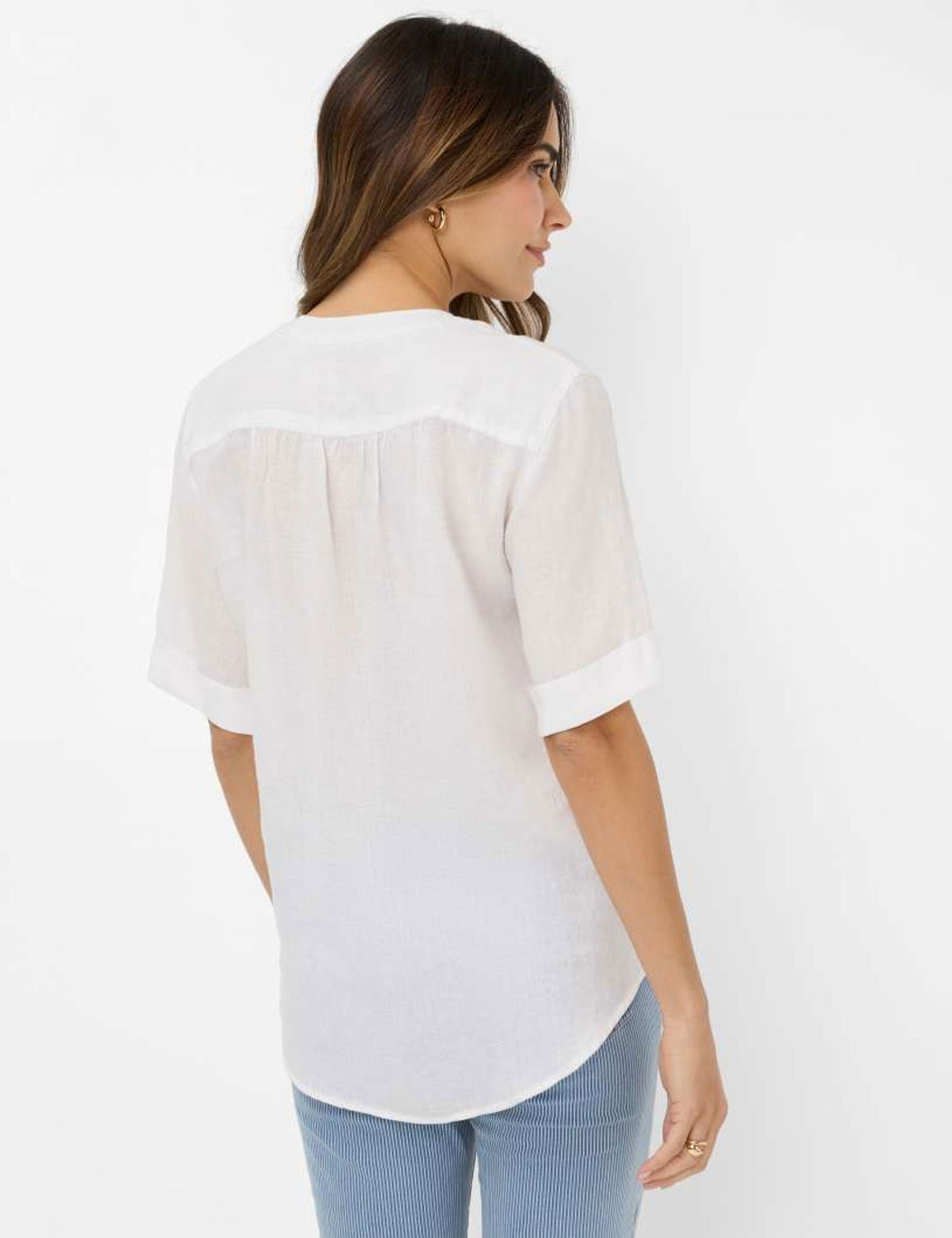 Brax |  Brax Bluse aus Leinen "Style Veri" | 44 | white