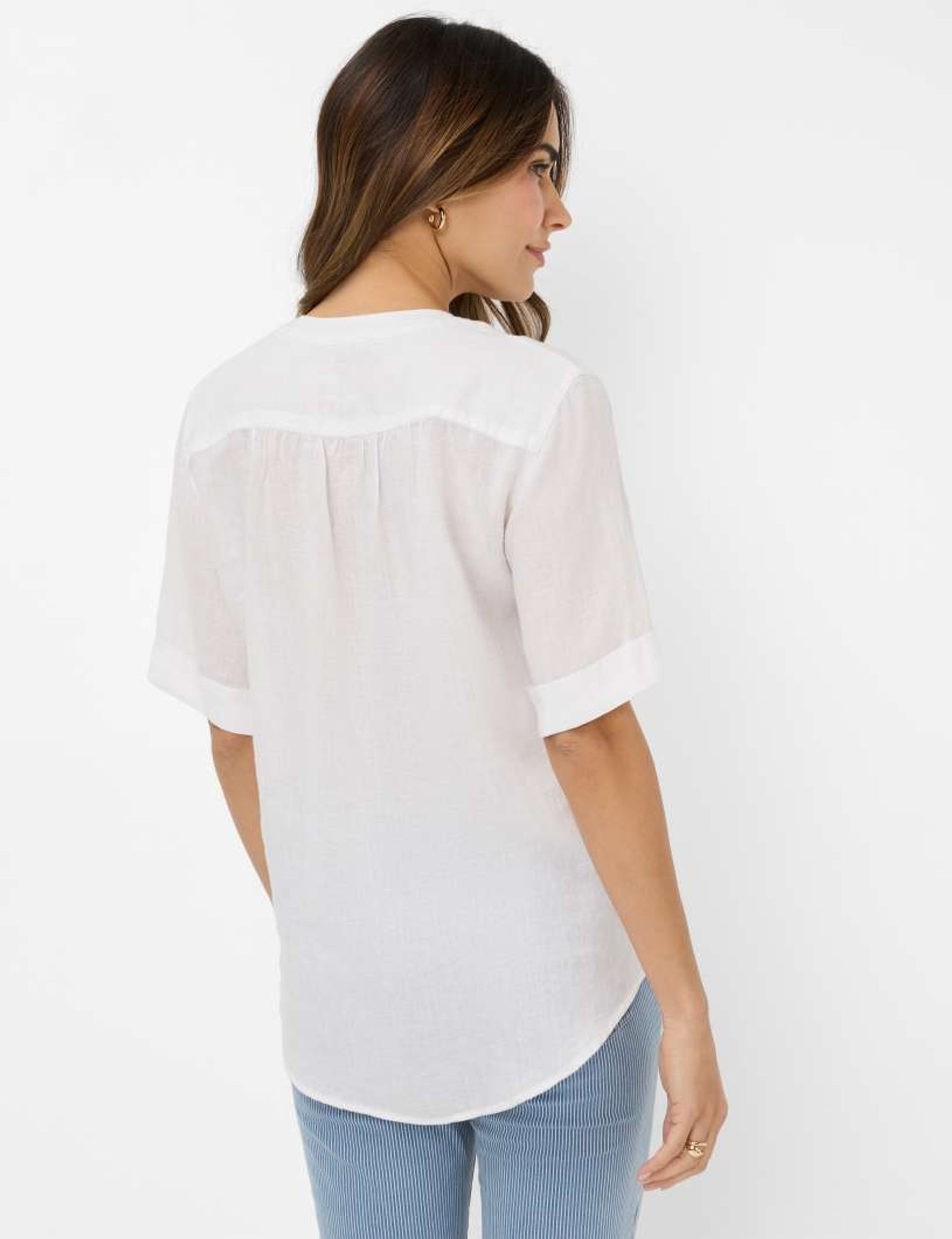 Brax |  Brax Bluse aus Leinen "Style Veri" | 44 | white