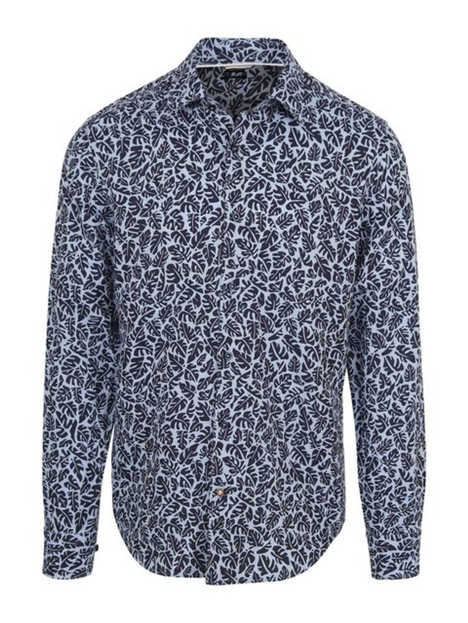 1725bfef136face0fdbc00b33c557466 Hugo Boss | Boss - Hemd mit Print | 38 | dark blue