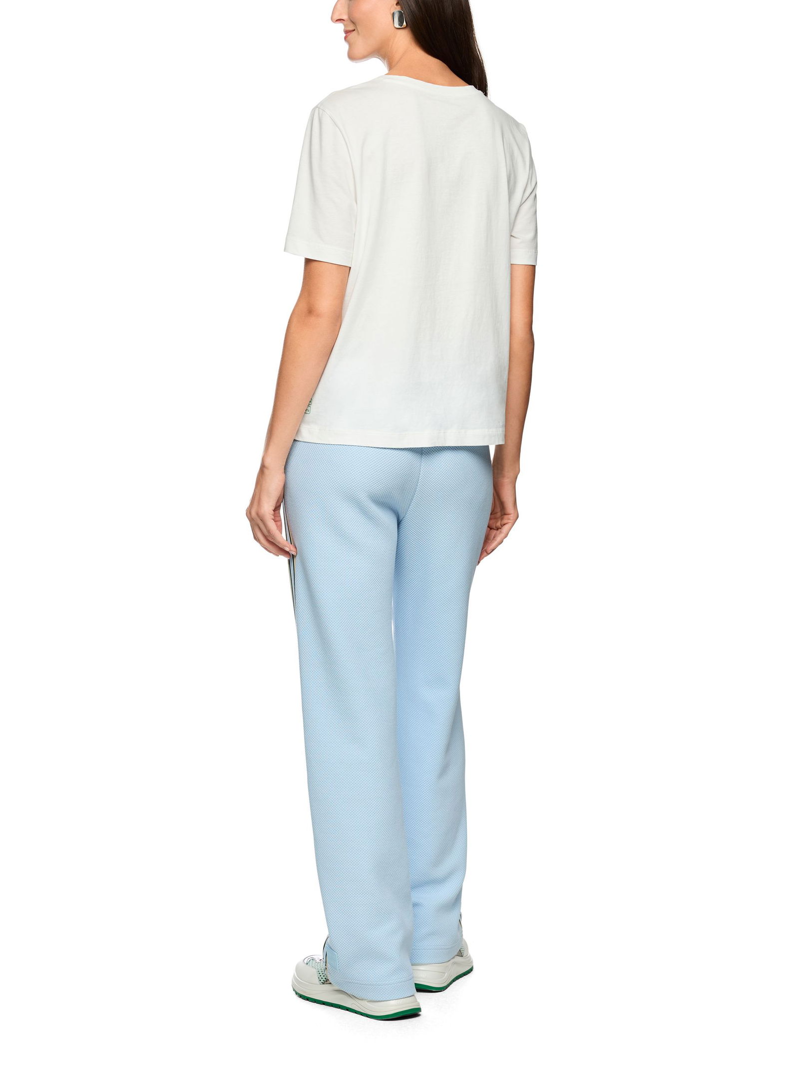 Marc Cain Sports |  Locker geschnittenes Baumwollshirt | 38 | off-white