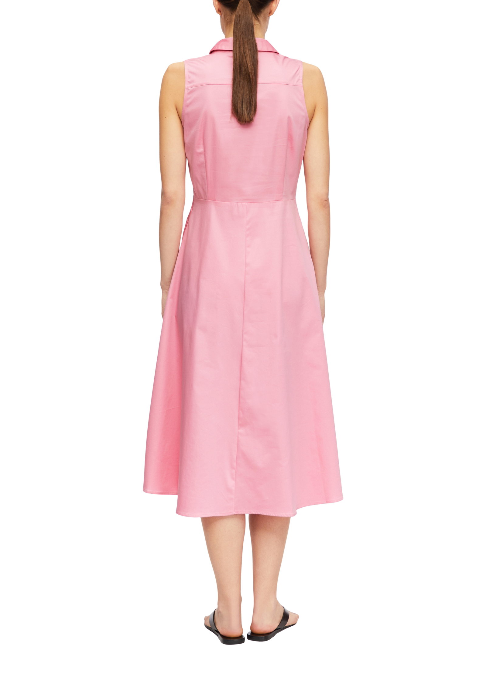 Comma taillierte Popeline-Kleid in Midi-Länge #3