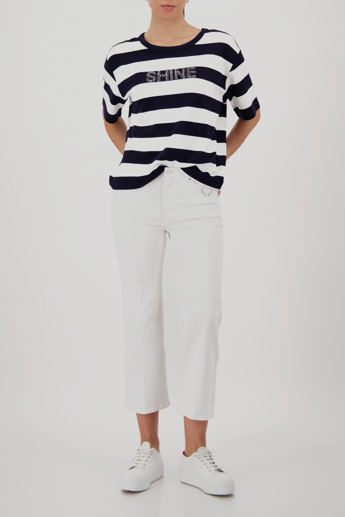 Sweatshirt, marine ringel #6