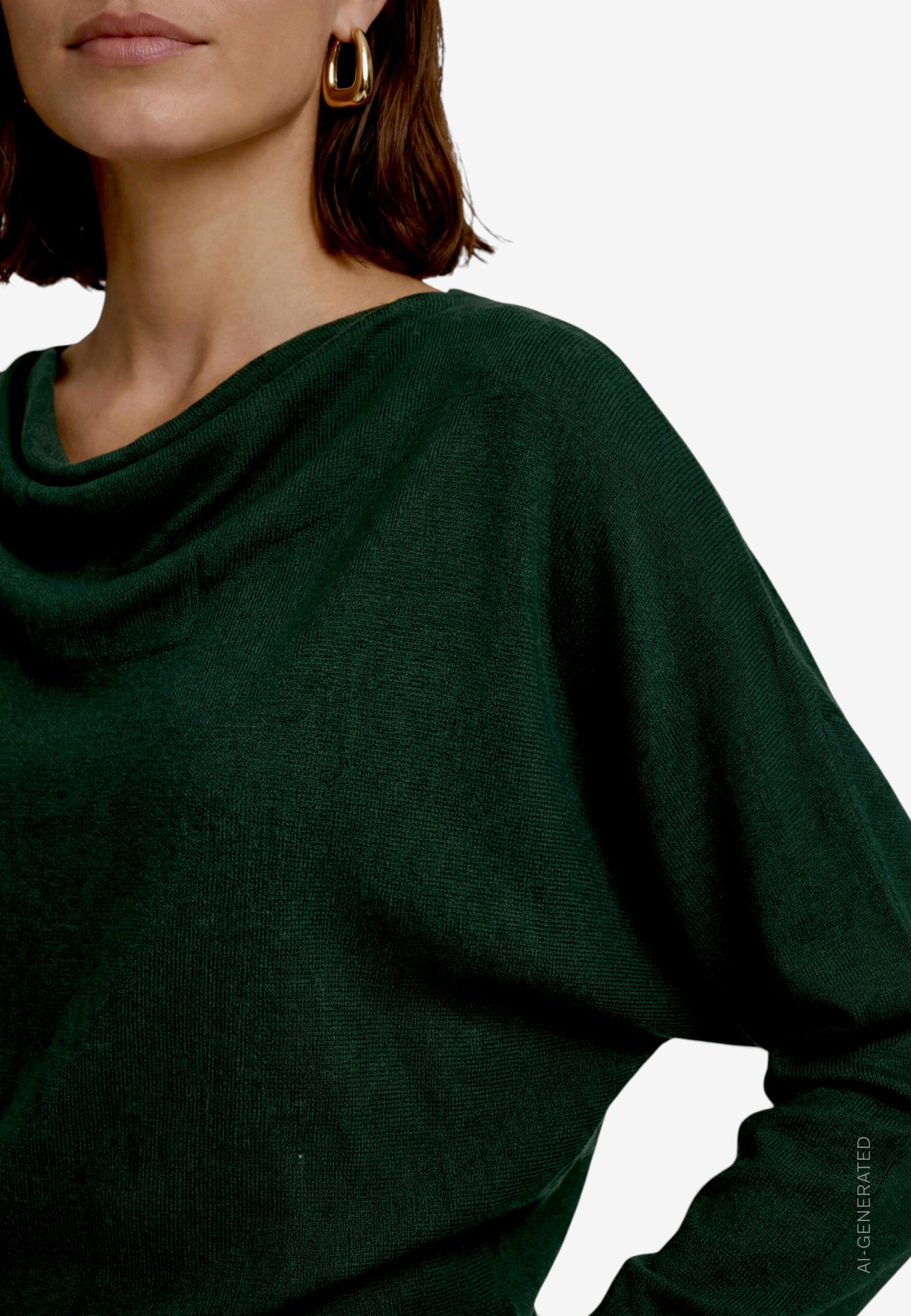 Strickpullover Kurz 1/1 Arm, Green Forest #5