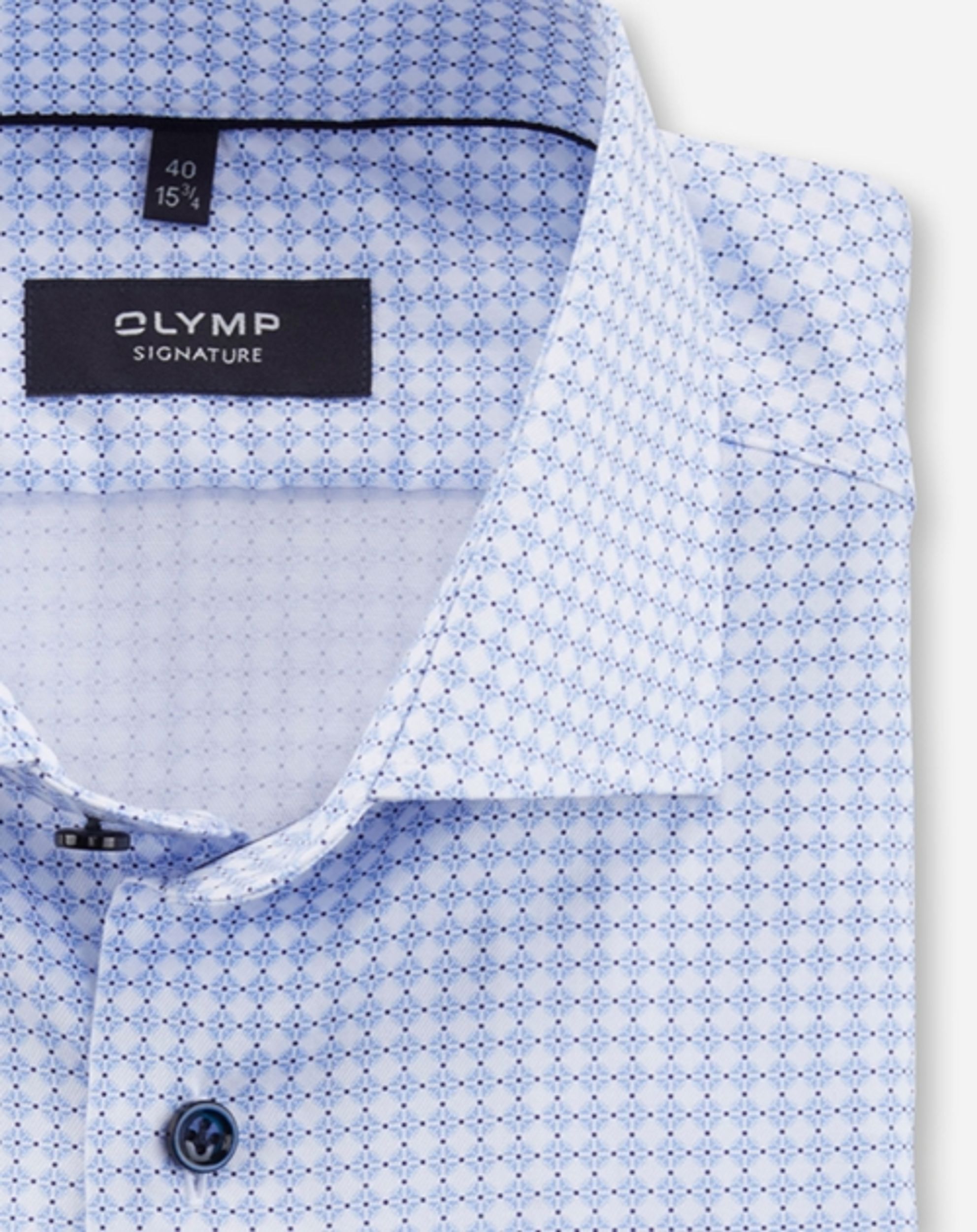 OLYMP Signature |  Olymp Signature Hemd Tailored Fit | 44 | bleu