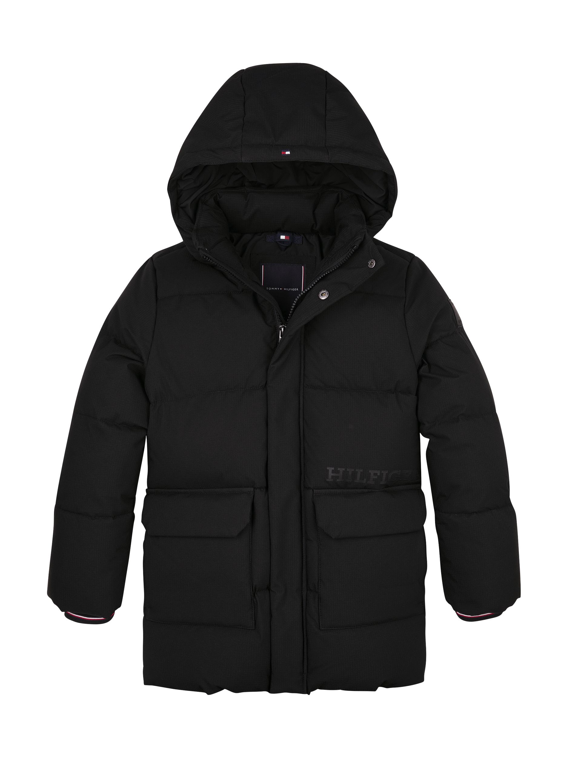 Tommy Hilfiger |  MONOTYPE RIBSTOP PUFFER JACKET | 176 | black