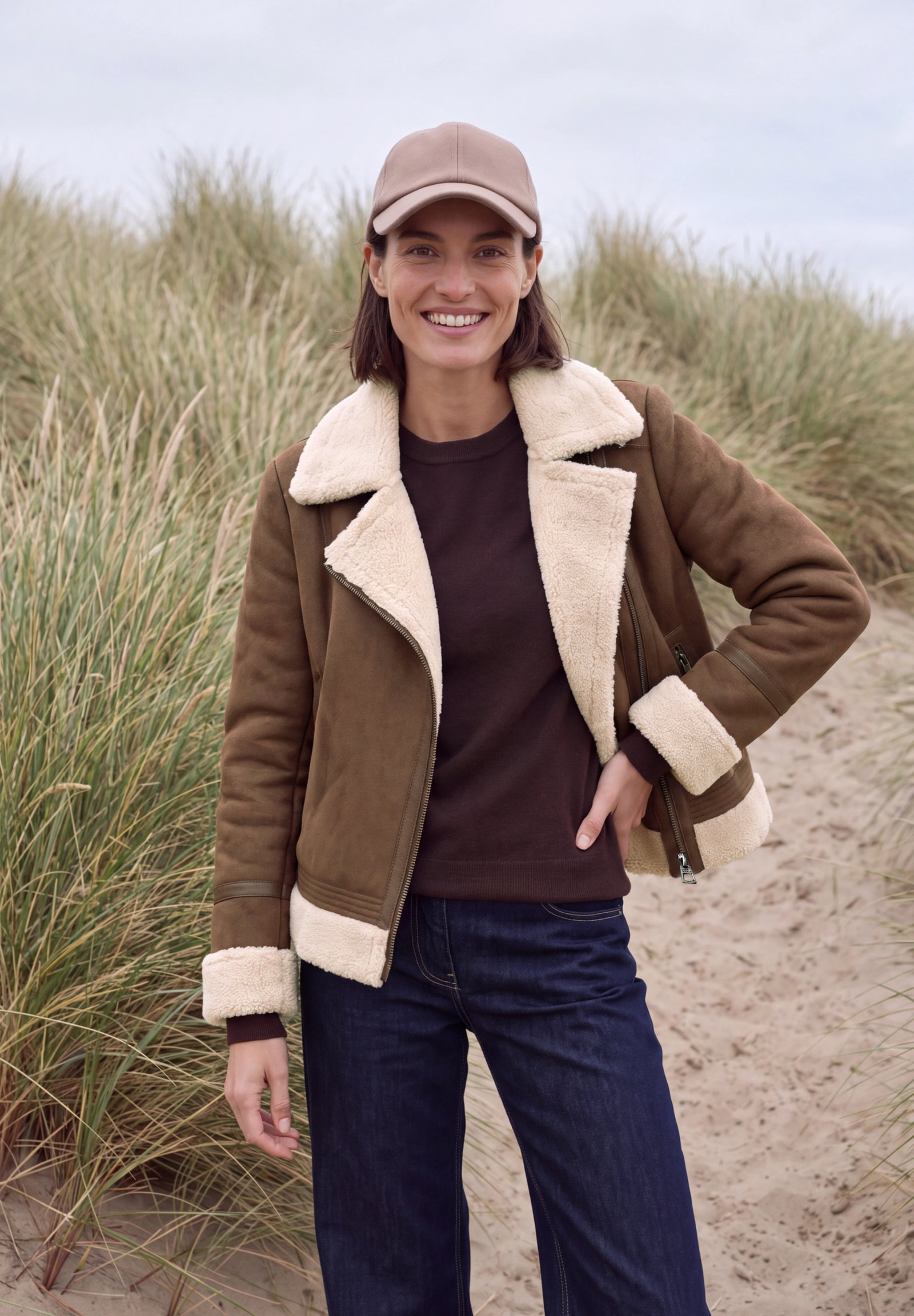 Velour Mix Jacket, mocha brown #6