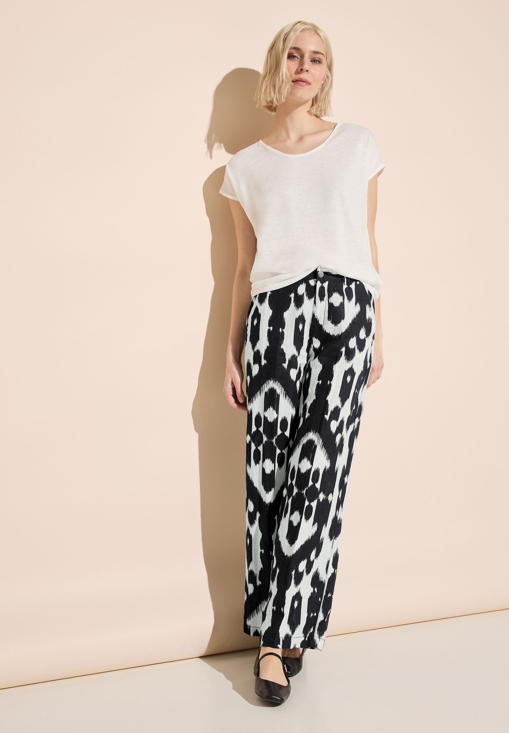Street One |  Street One Leinenhose  | 38/30 | black