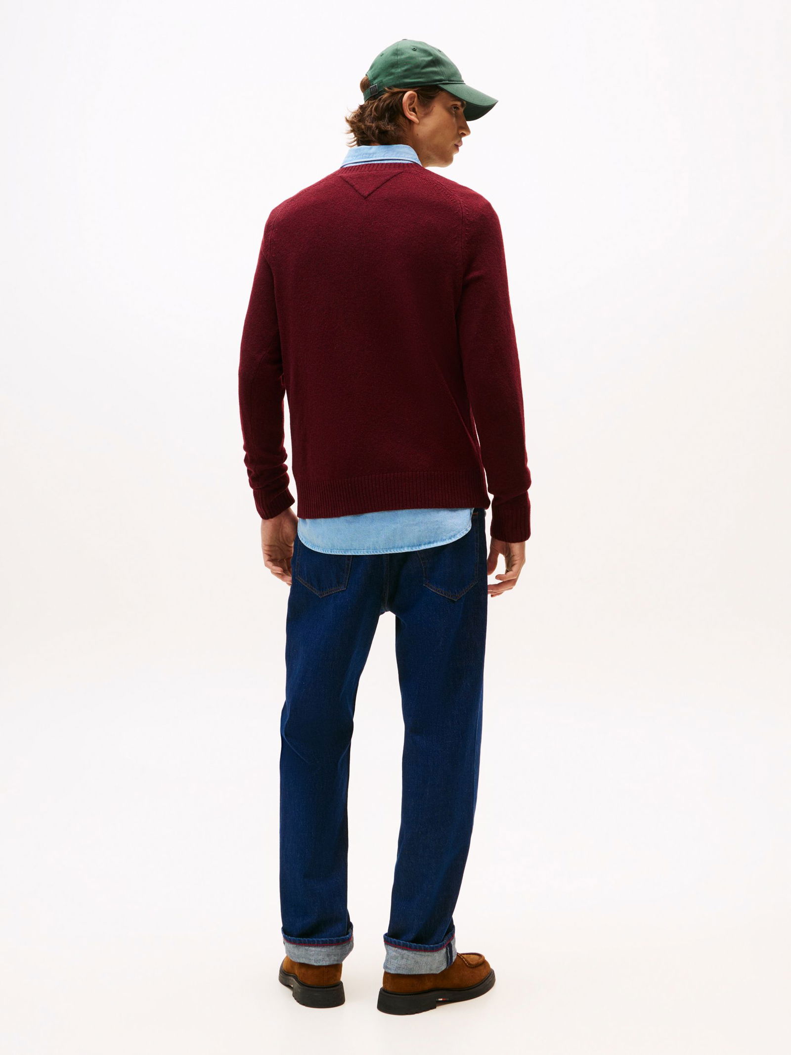  | LAMBSWOOL CREW NECK, RED | XL