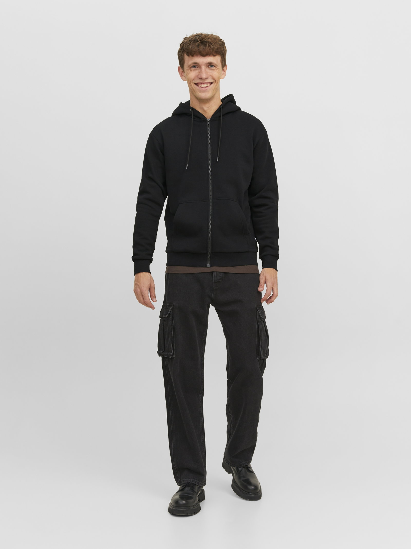 JJEBRADLEY SWEAT ZIP HOOD NOOS, Black #3
