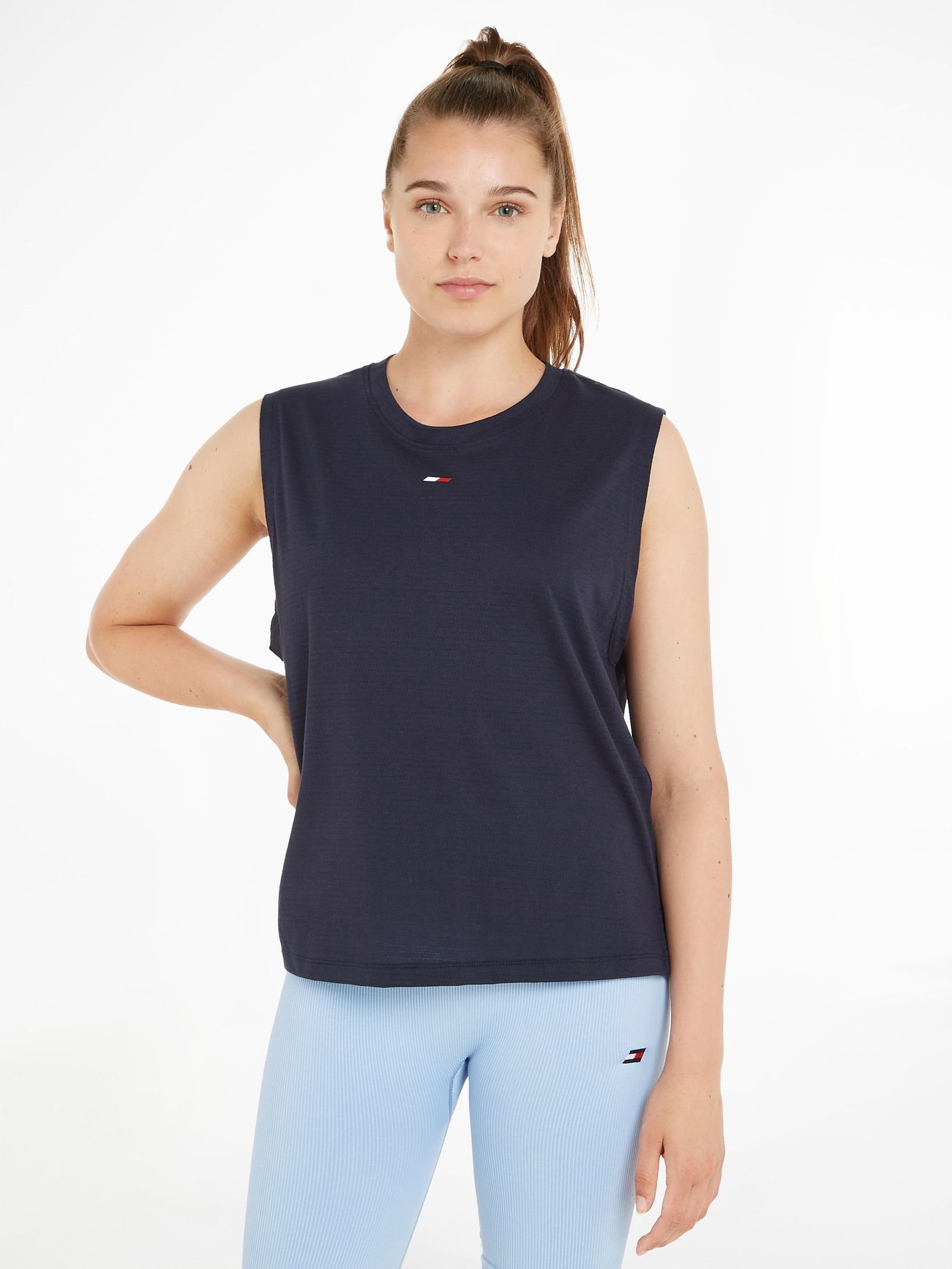 Tommy Hilfiger |  ESSENTIALS REGULAR C-NK TANK | XL | desert sky